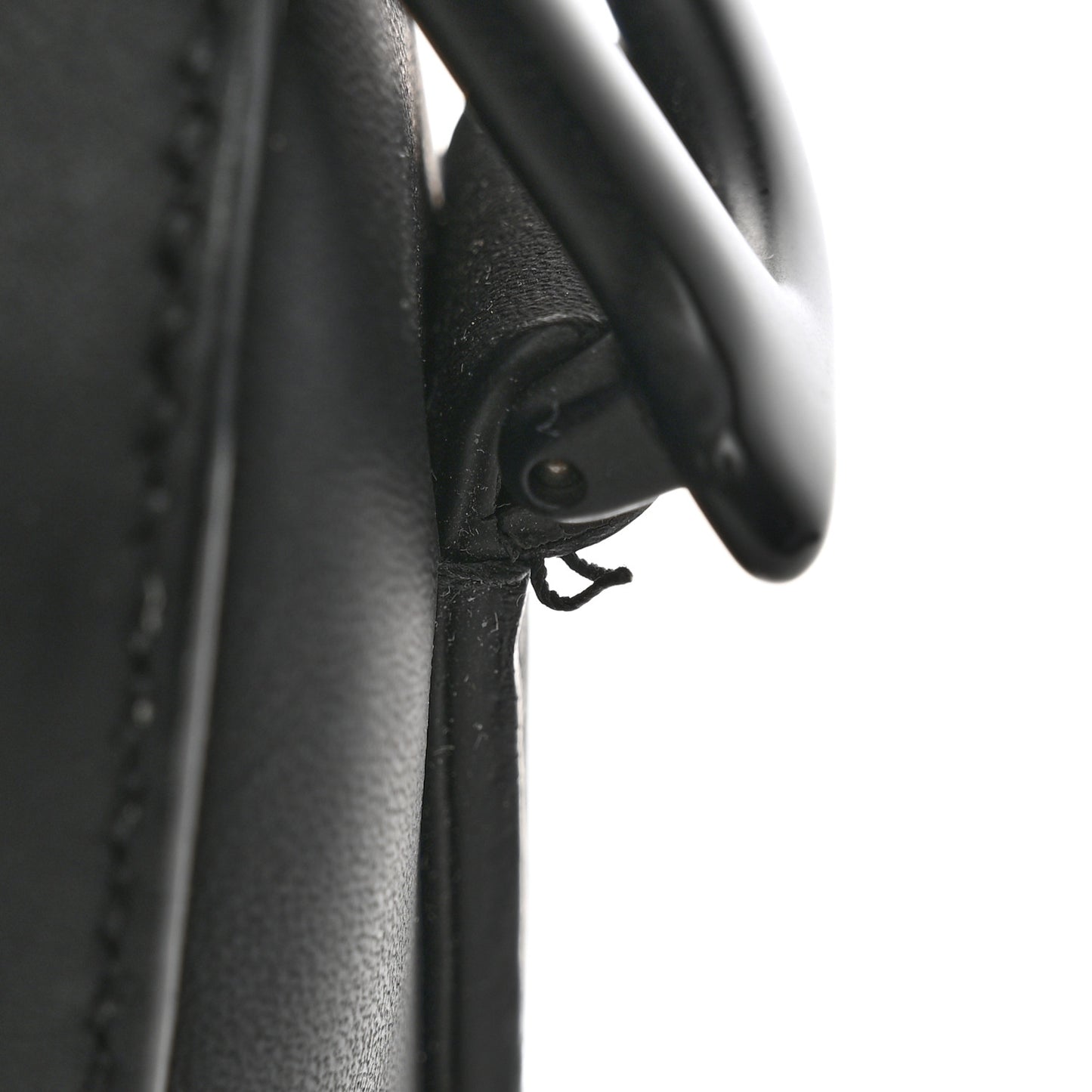Ultra Matte Calfskin Saddle Bag Black