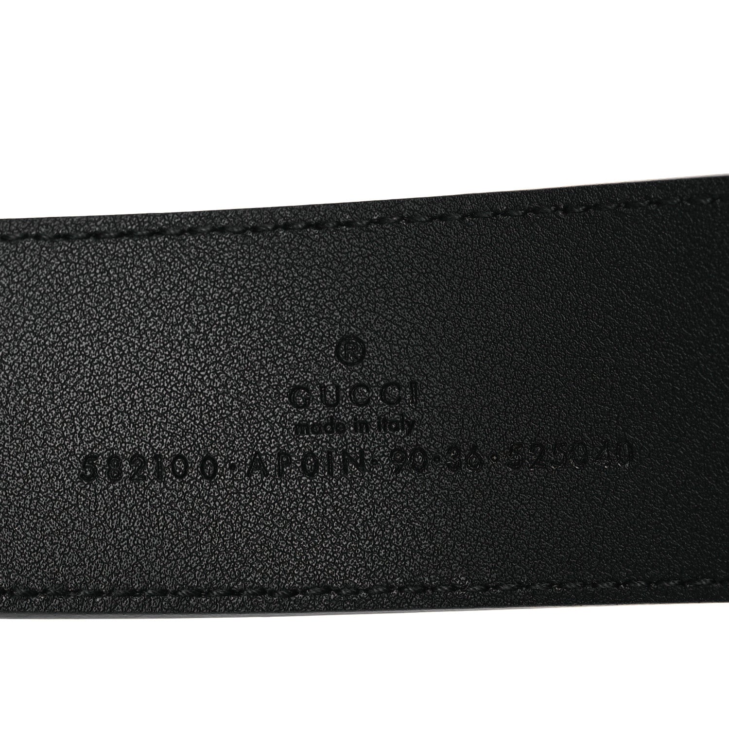 Gucci Calfskin Crystal Double G 40mm Belt 90 36 Black 5 of 9