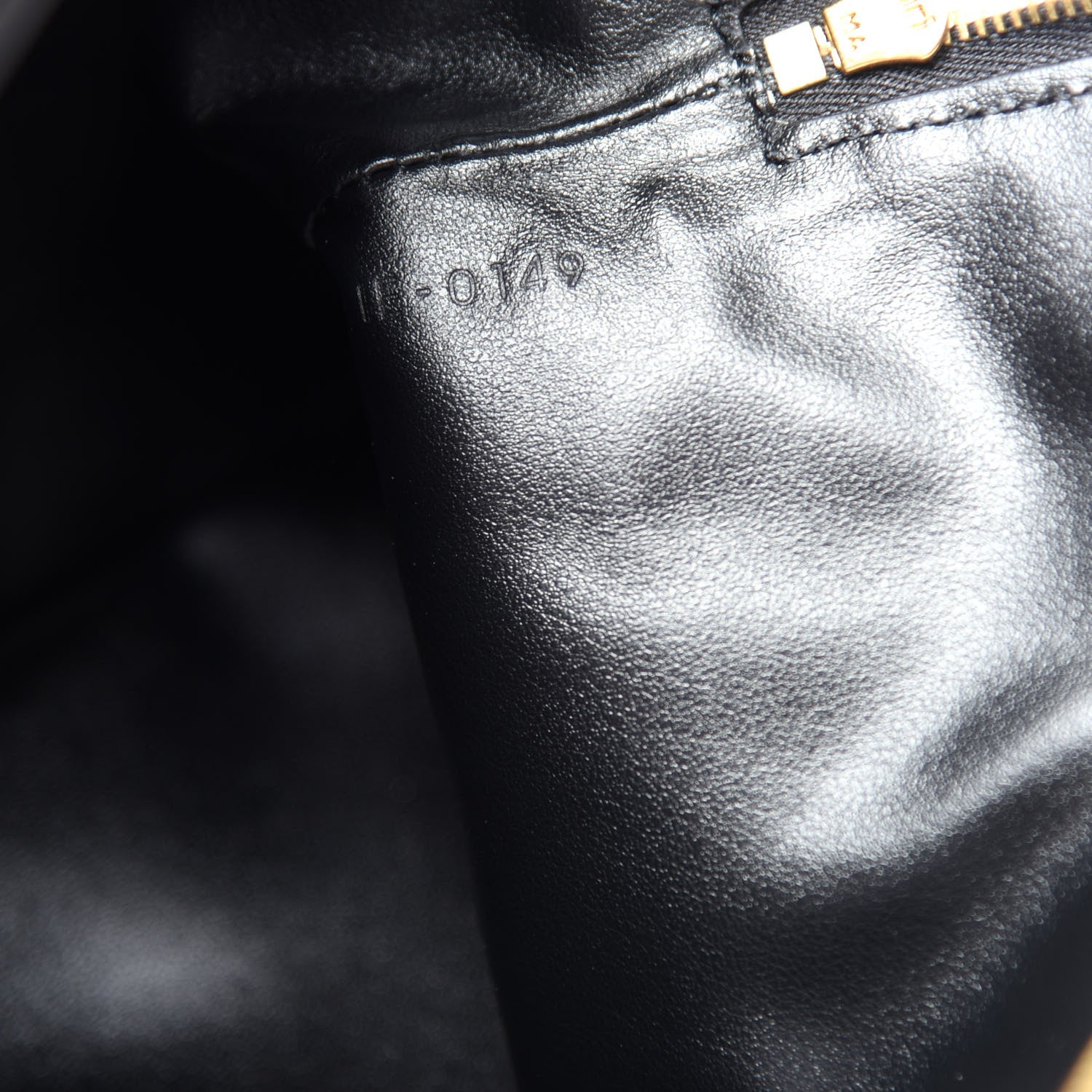 Celine Calfskin Quilted C Charm Pouch Black 7 of 7