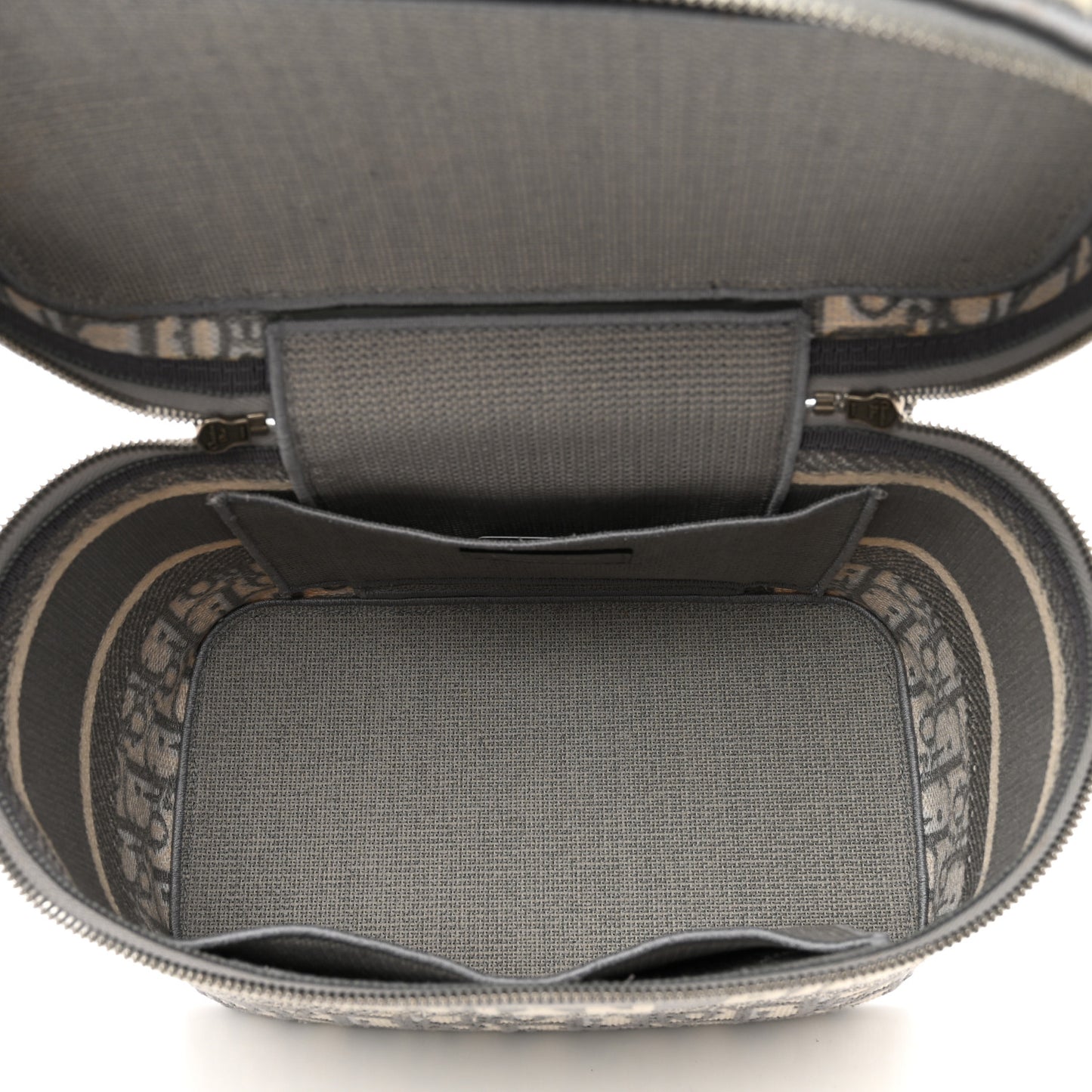 Oblique Diortravel Vanity Case Grey