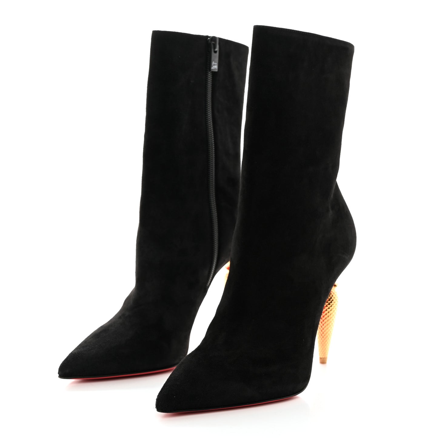 Suede Lipbooty 100 Booties 37 Black