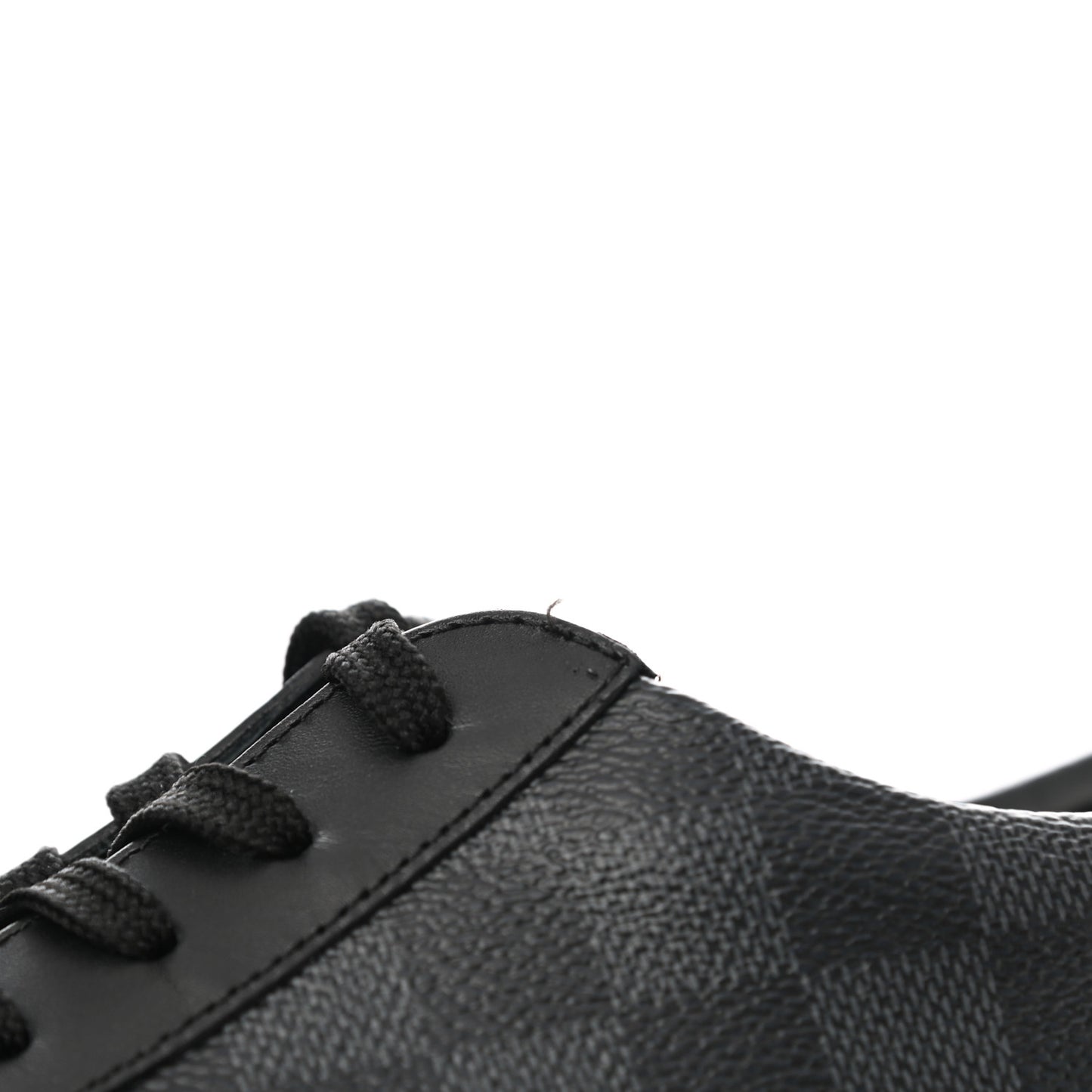 Calfskin Damier Graphite Match Up Sneakers 6.5