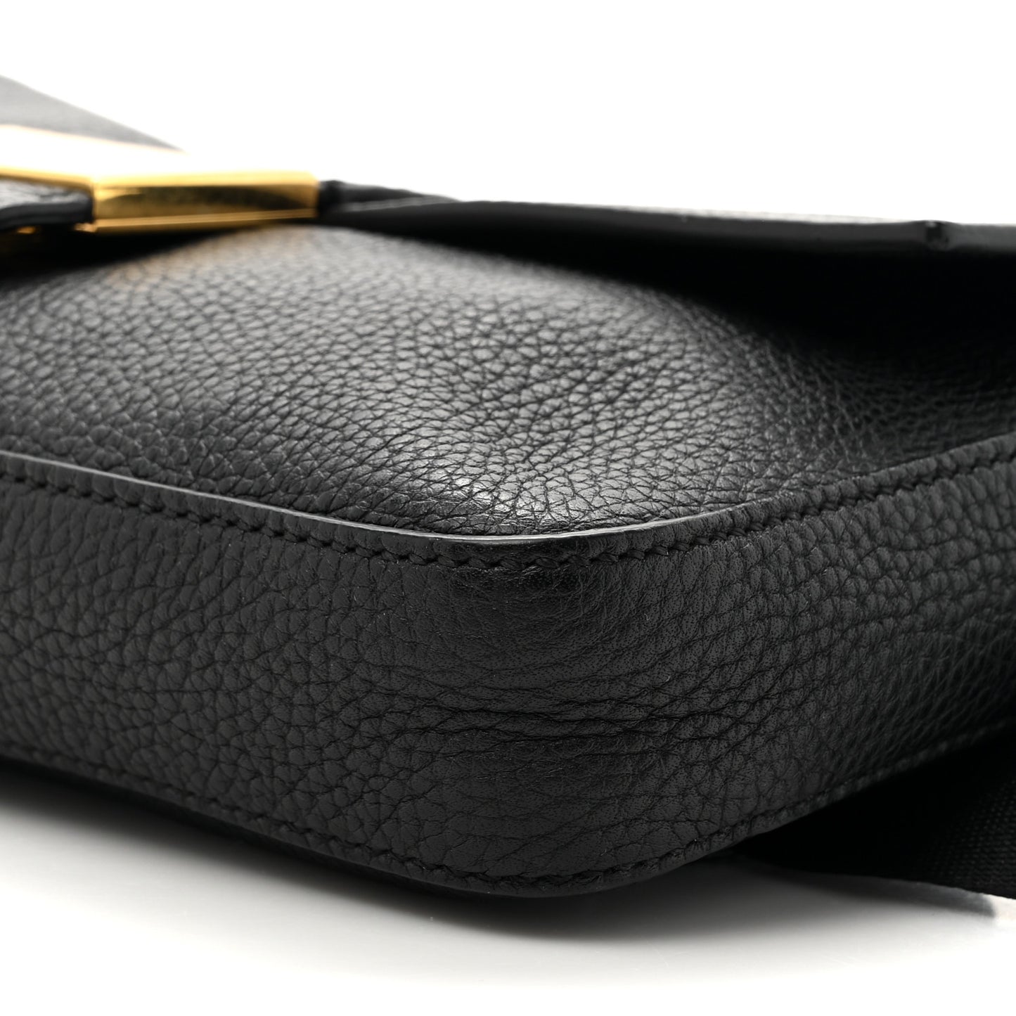 Cuoio Romano Selleria Belt Baguette Bag Black