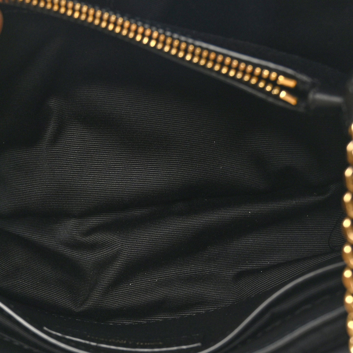 Fabric Y Quilted Monogram Small Loulou Chain Satchel Black