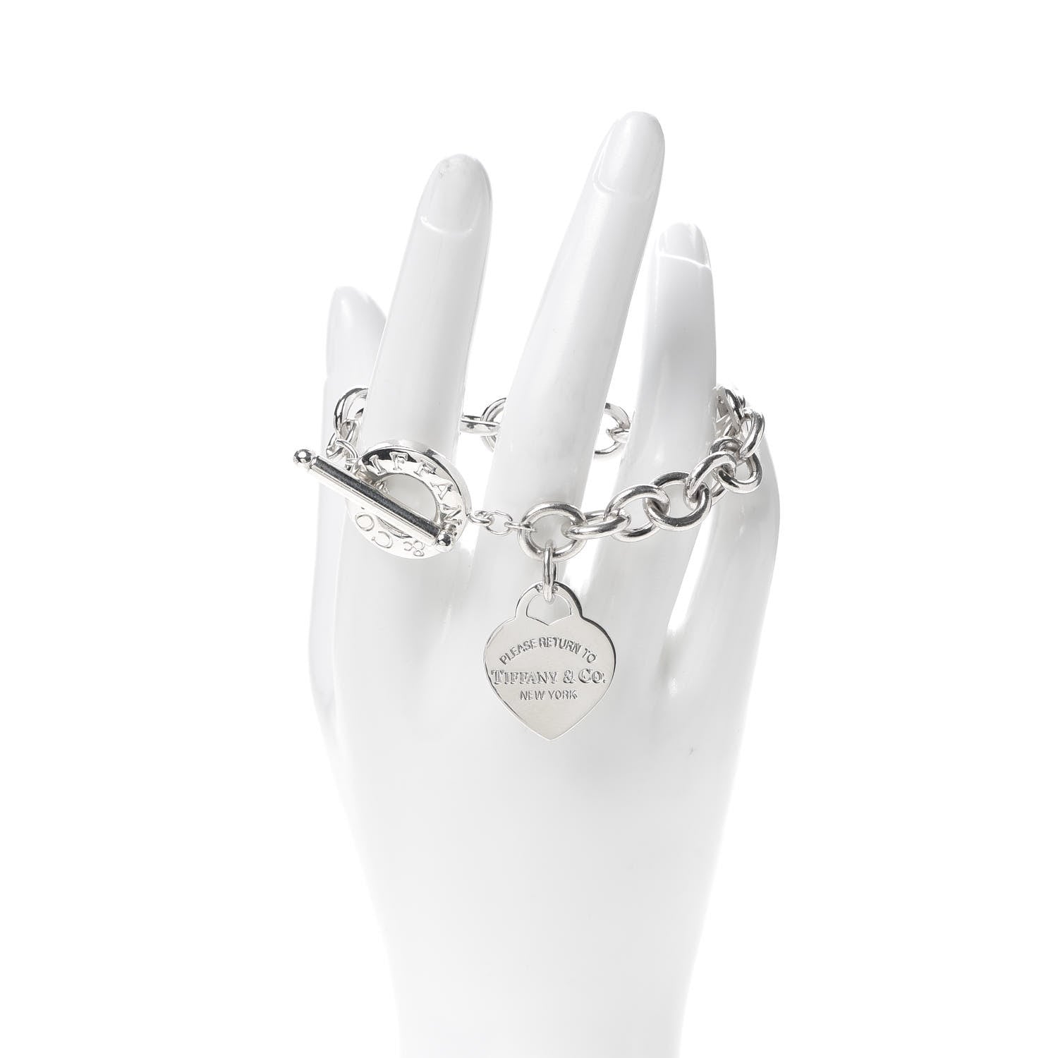 Tiffany Sterling Silver Return to Tiffany Heart Tag Toggle Bracelet 2 of 3