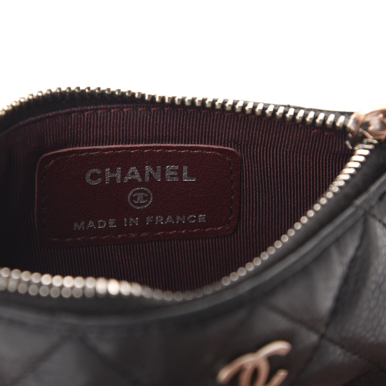 Chanel Caviar Quilted Key Holder Case Black 7 of 7