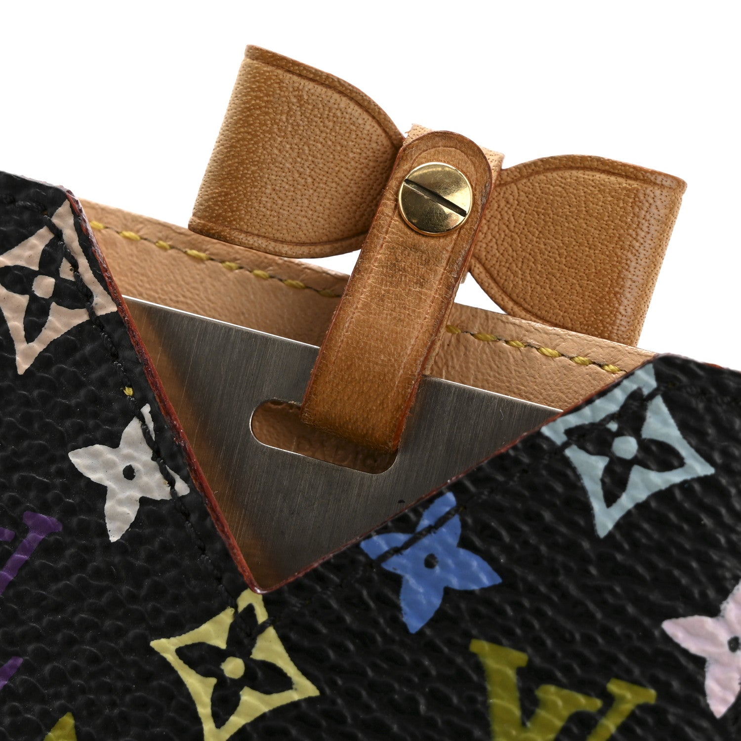Louis Vuitton Monogram Multicolor Mirror and Case Pouch Black 10 of 11