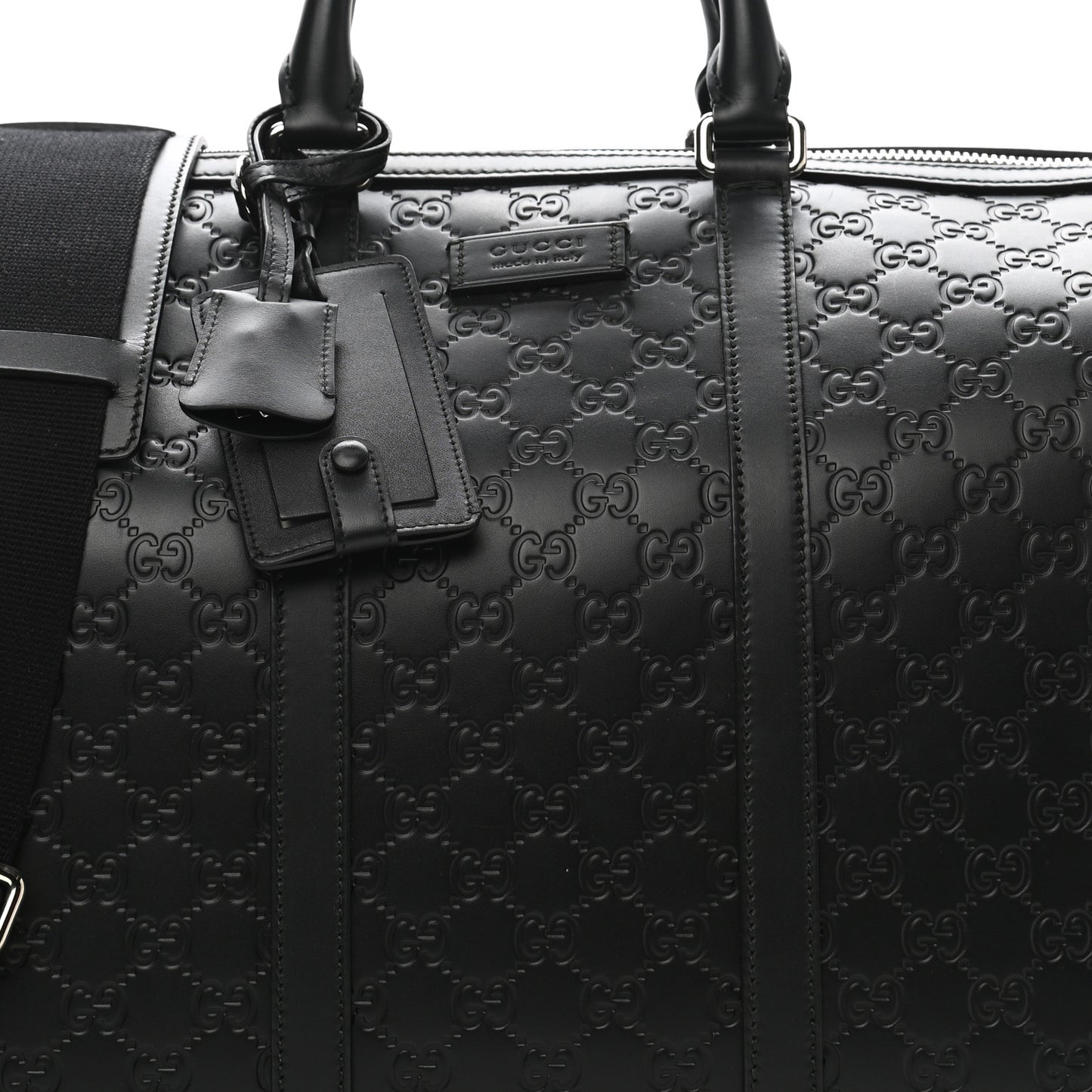 Guccissima Signature Medium Duffle Black