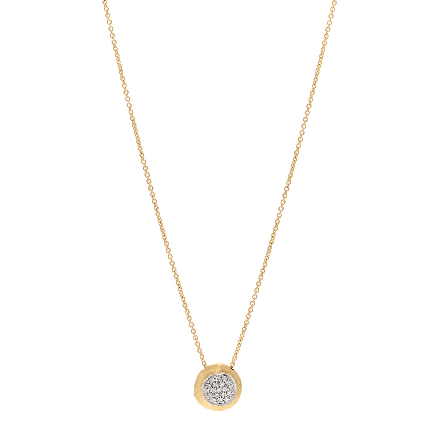 18K Yellow Gold Diamond Jaipur Pendant Necklace