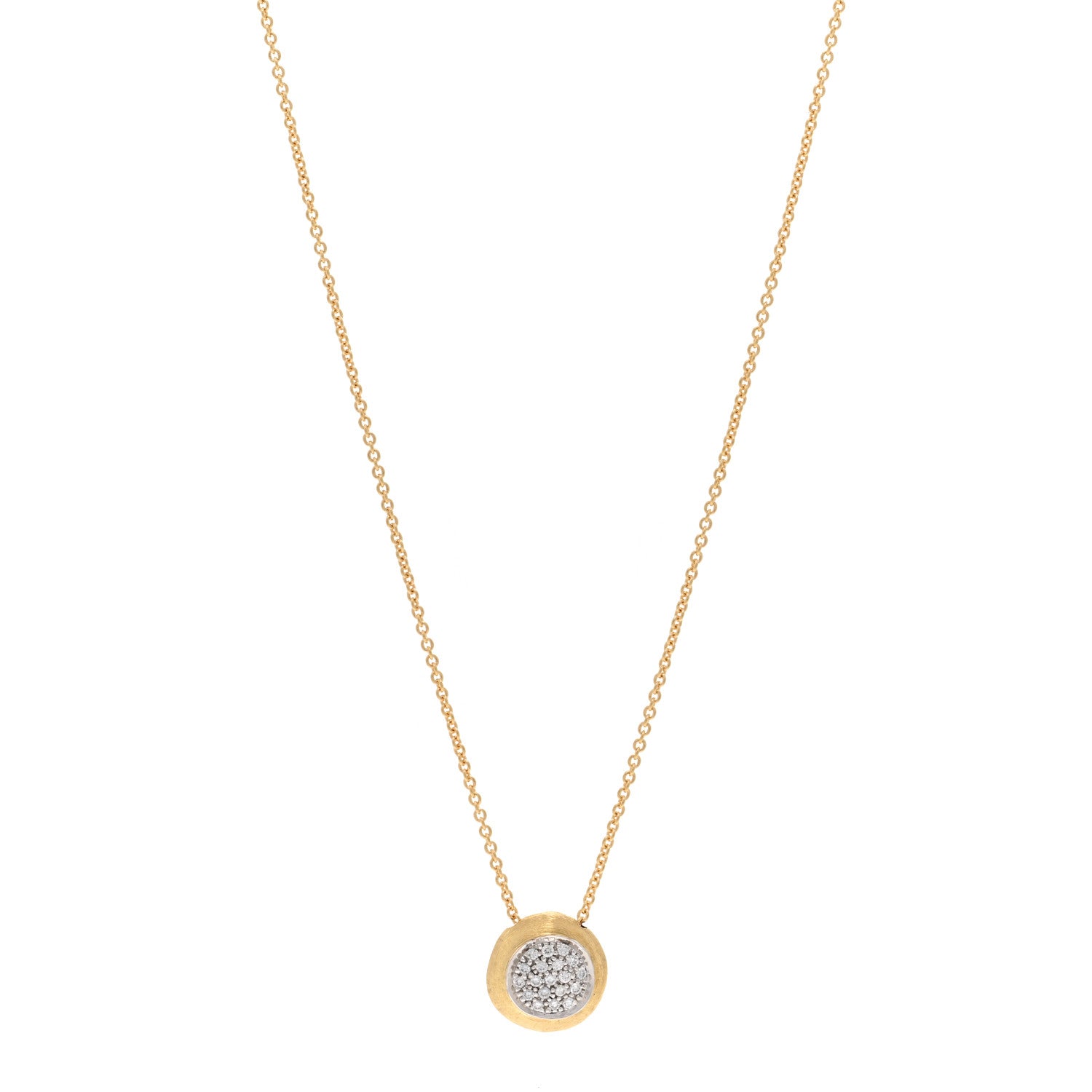 Marco Bicego 18K Yellow Gold Diamond Jaipur Pendant Necklace 1 of 4