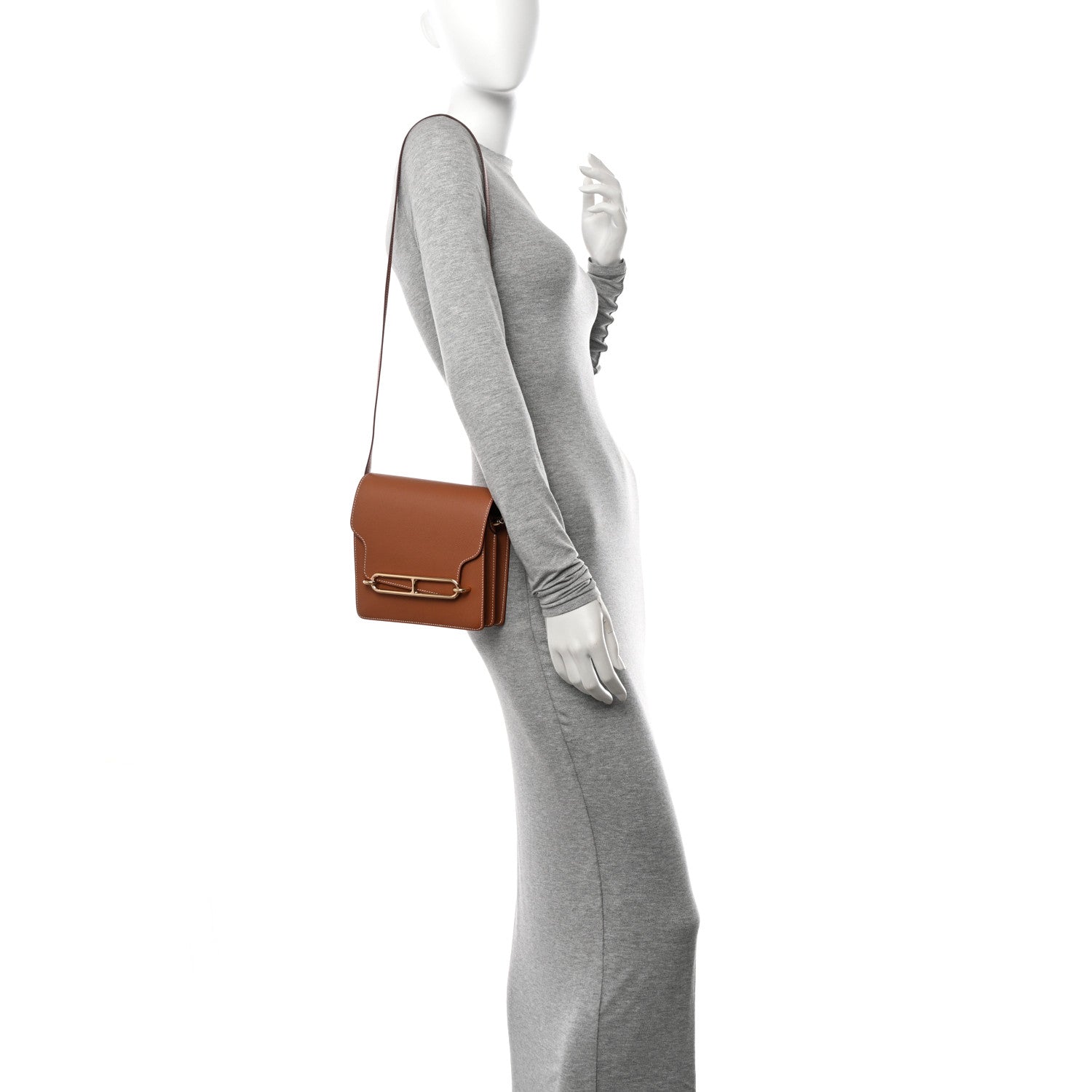 Hermes Evercolor Mini Sac Roulis Gold 2 of 11
