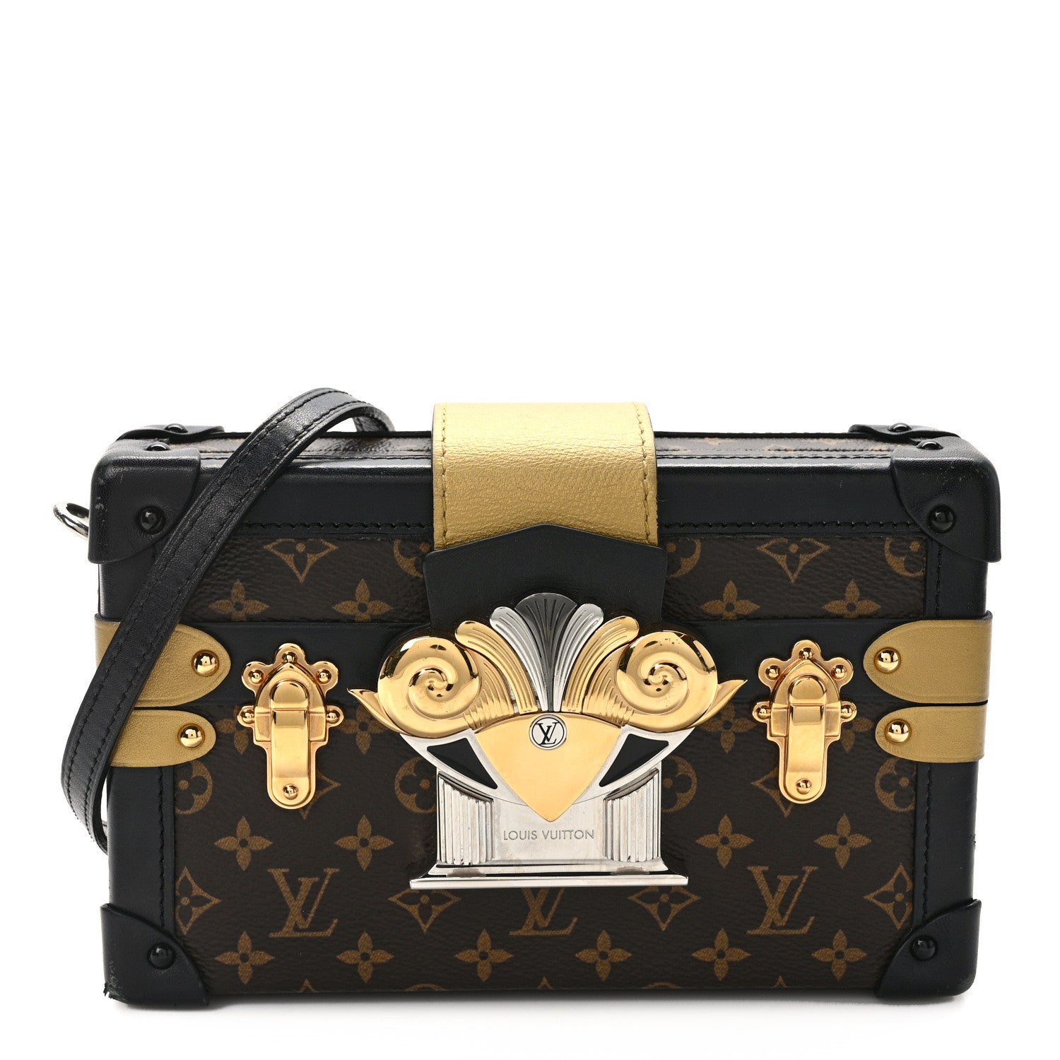 Louis Vuitton Monogram Column Petite Malle Black 1 of 11