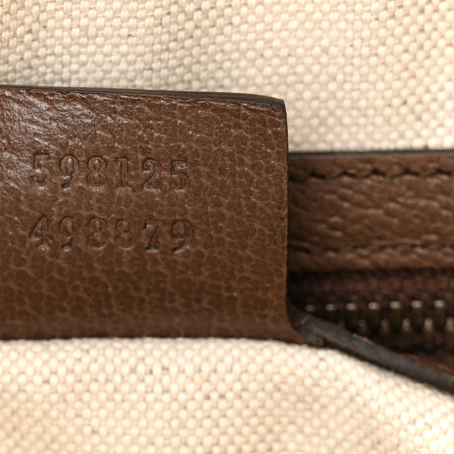 GG Supreme Monogram Web Small Ophidia Half Moon Hobo Brown