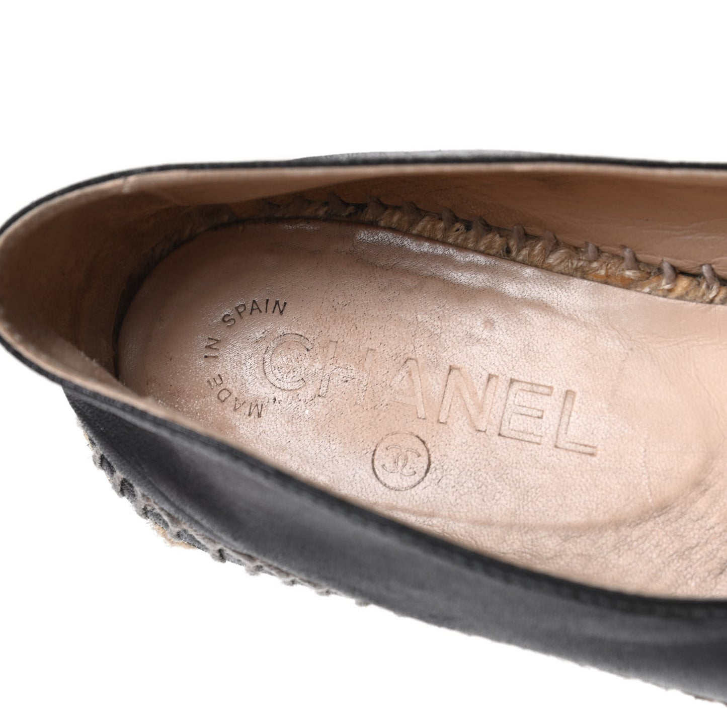Lambskin CC Espadrilles 38 Black