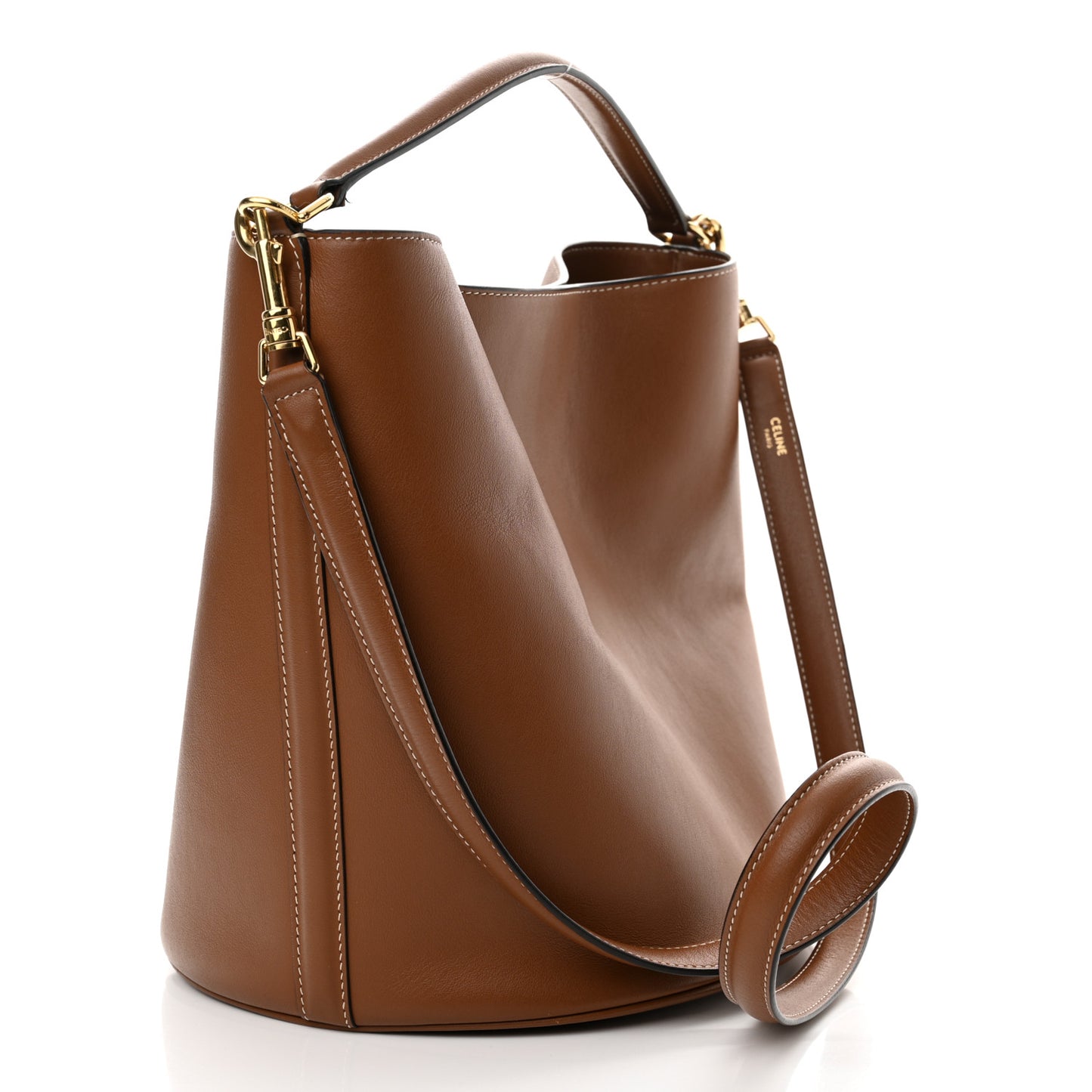 Smooth Calfskin Bucket 16 Bag Tan