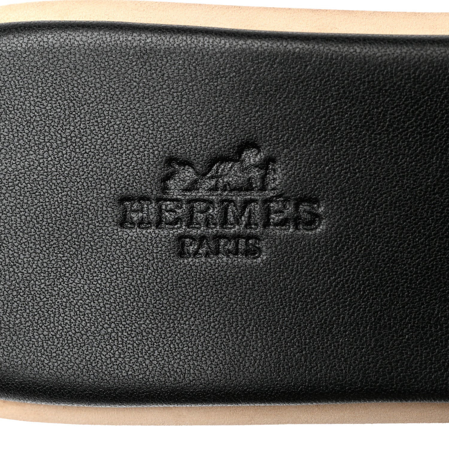 Hermes Calfskin Cork Eze 30 Sandals 39 Black 7 of 10
