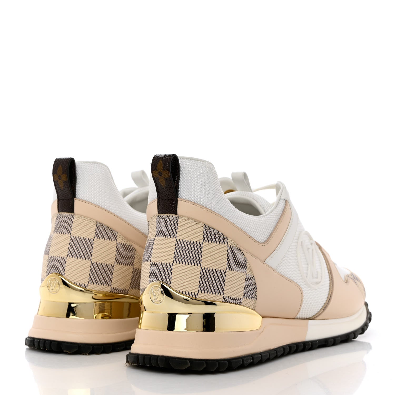 Louis Vuitton Calfskin Damier Azur Run Away Sneakers 39.5 White 4 of 9