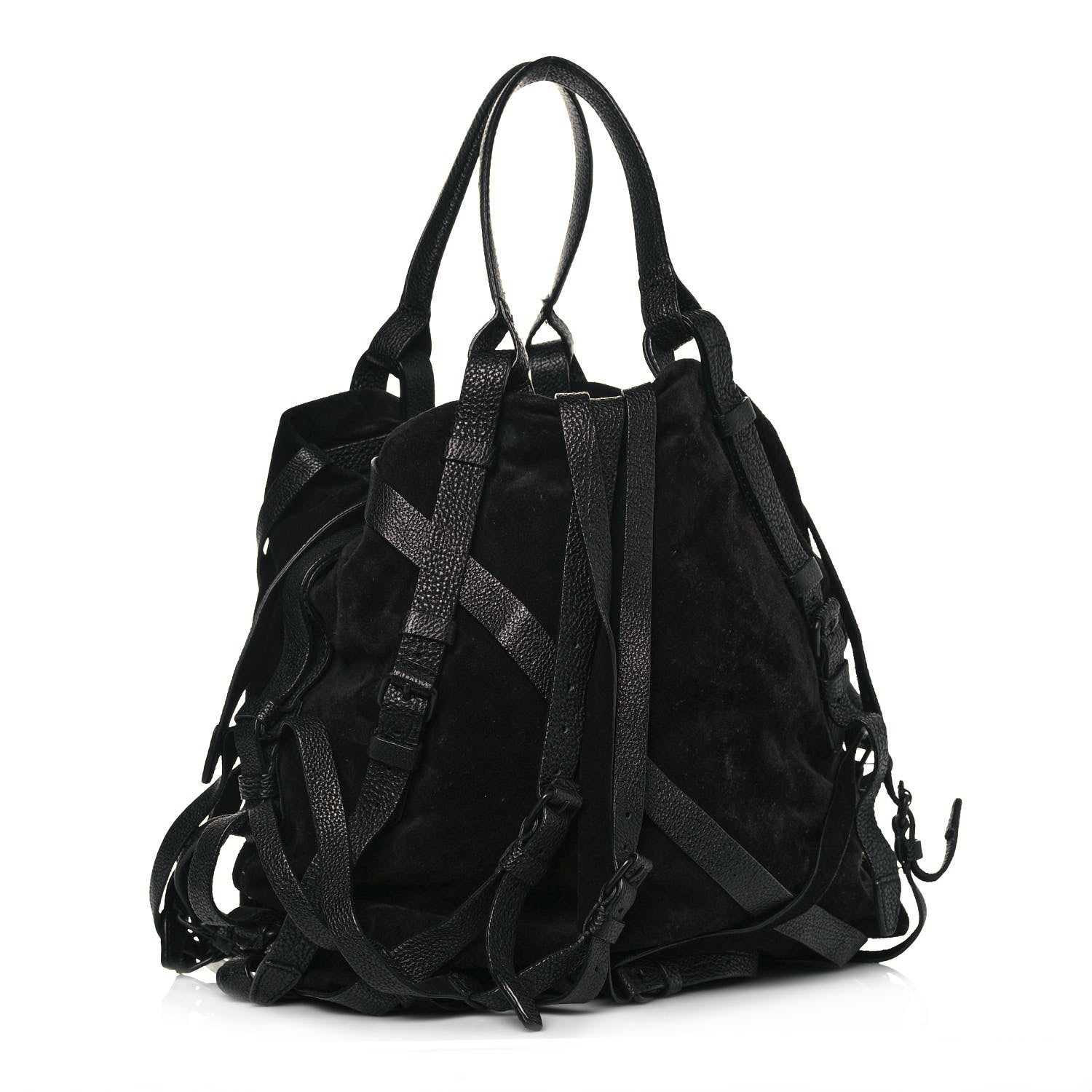 Alexander Wang Suede Kirsten Satchel Black 2 of 11