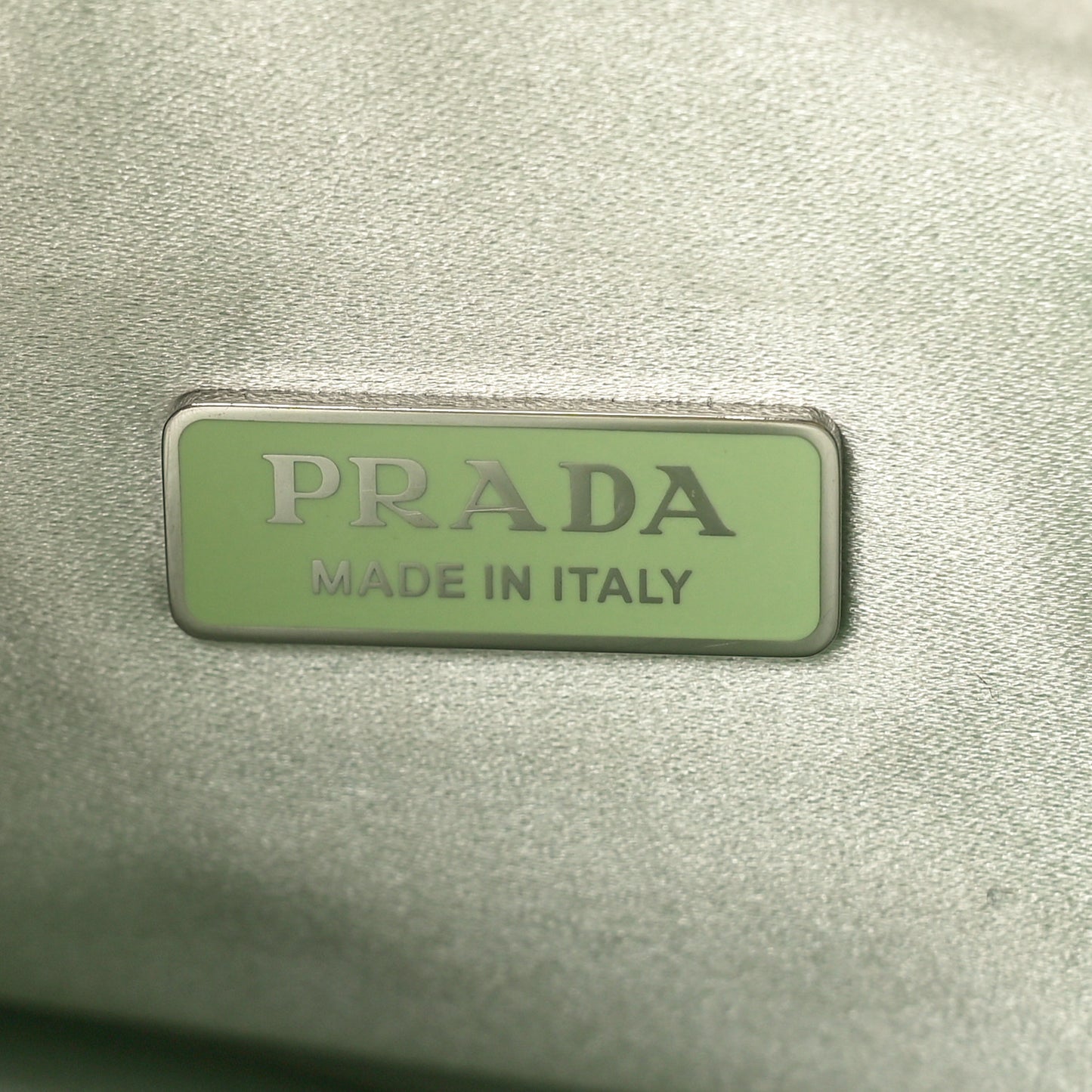 Satin Crystal Mini Re-Edition 2000 Bag Acqua