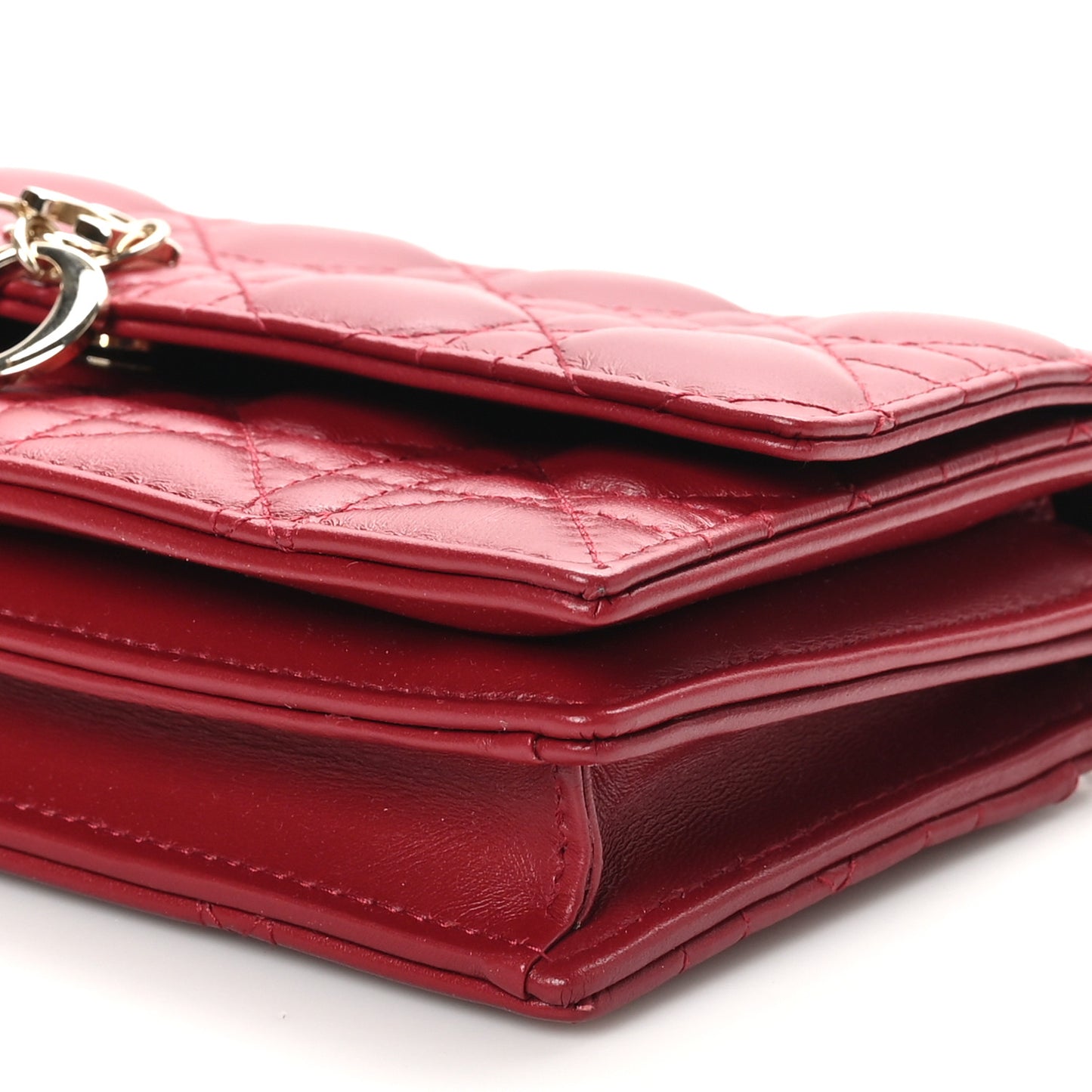 Lambskin Cannage Mini My Dior Bag Burgundy