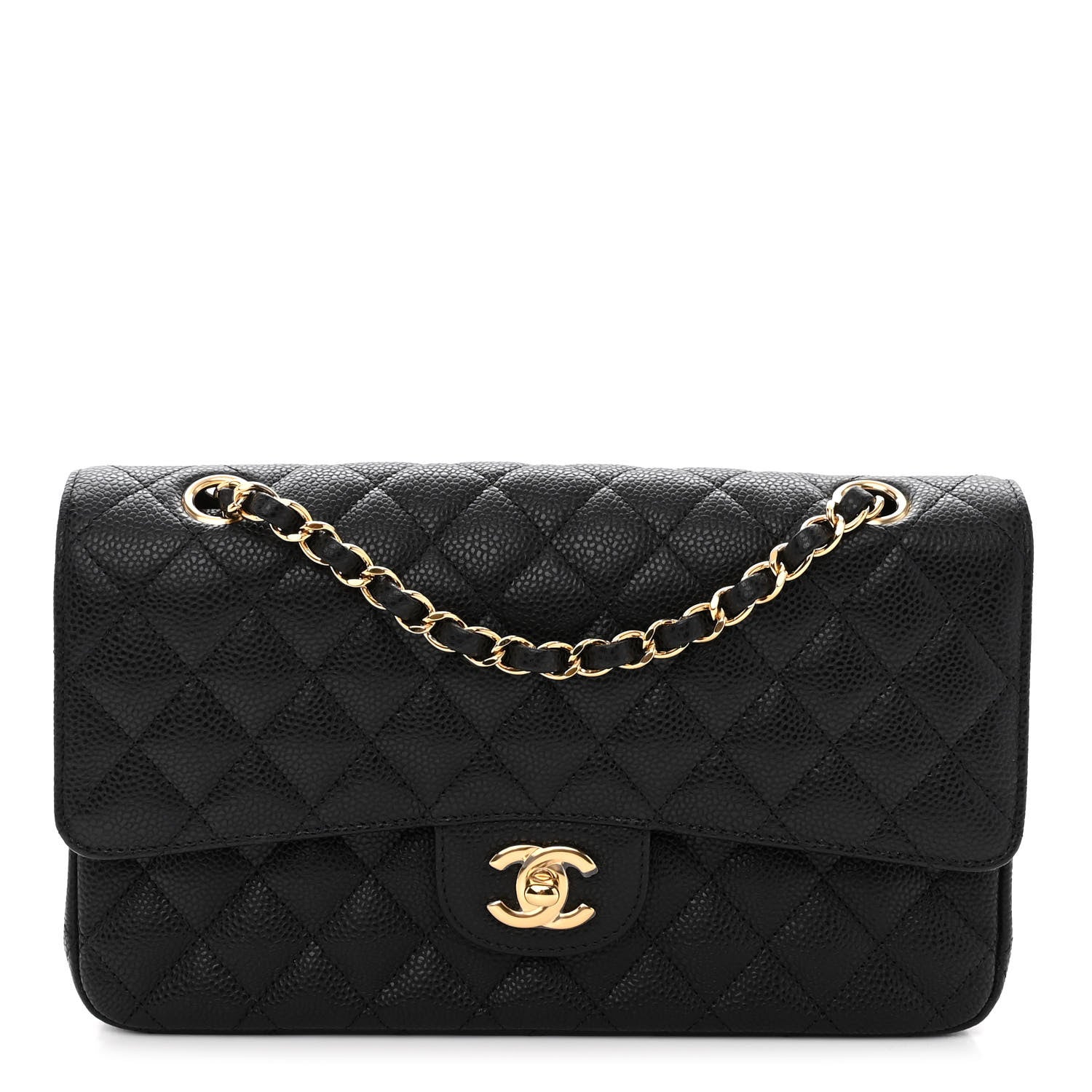 Chanel Caviar Quilted Medium Double Flap Black 1 of 11