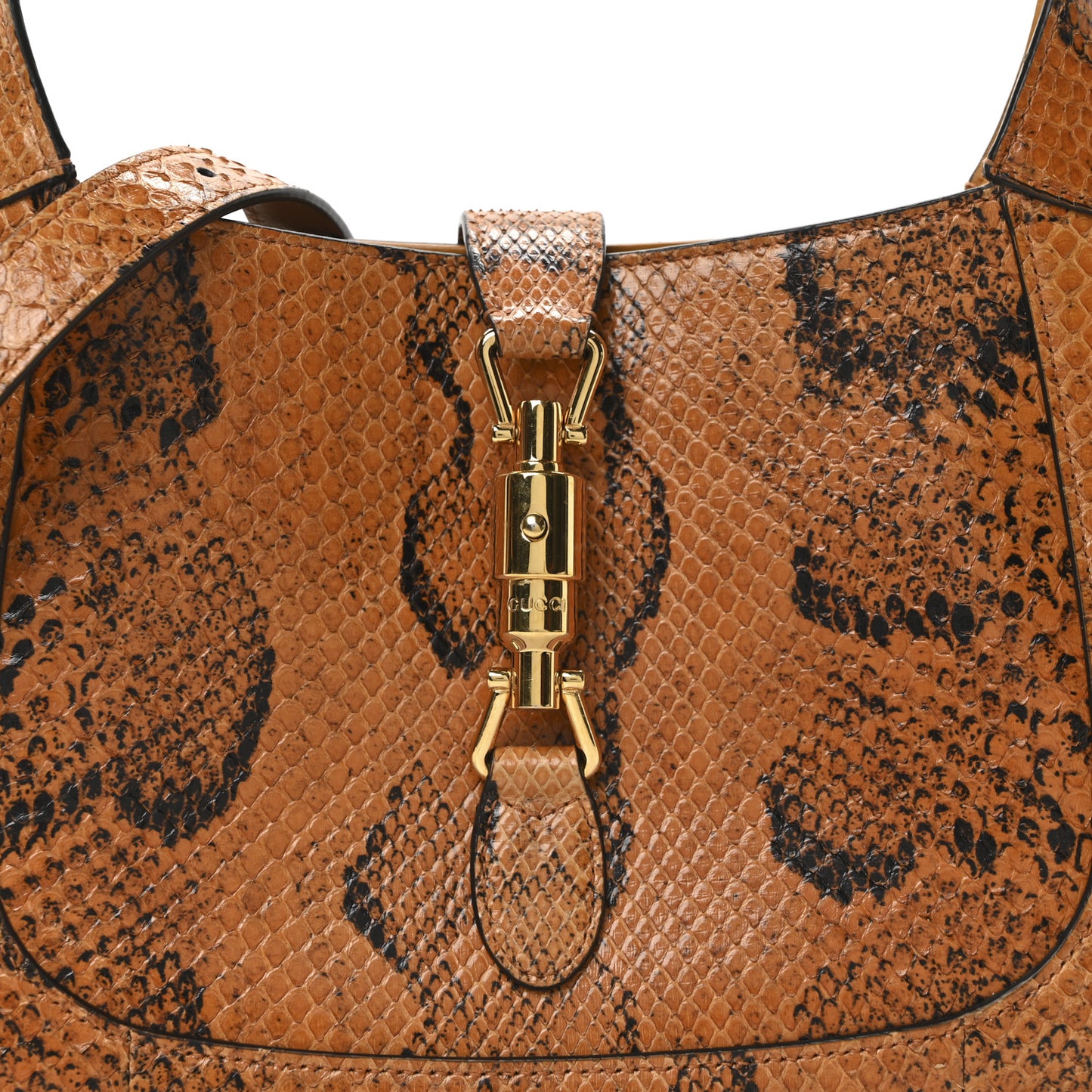Snakeskin Calfskin Small Jackie 1961 Hobo Brown