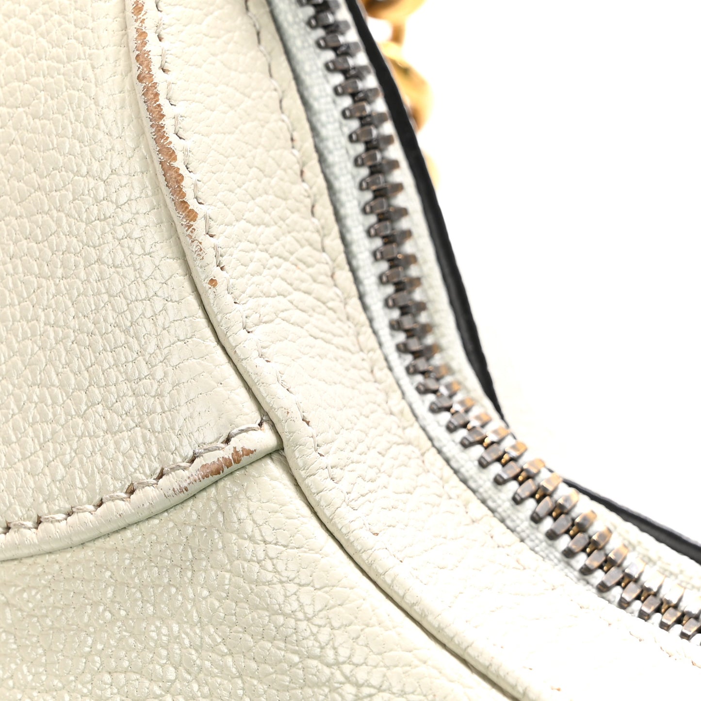 Goatskin Small Aphrodite Shoulder Bag Mystic White