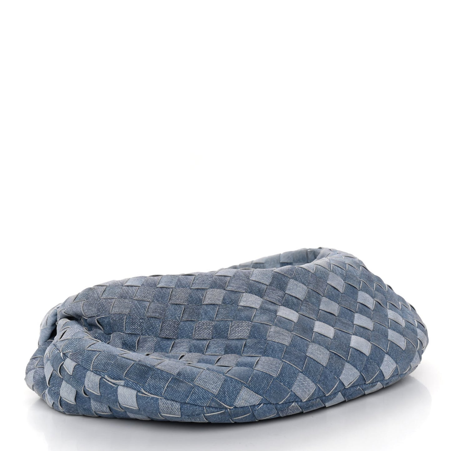Nappa Denim Effect Intrecciato Teen Jodie Hobo Denim