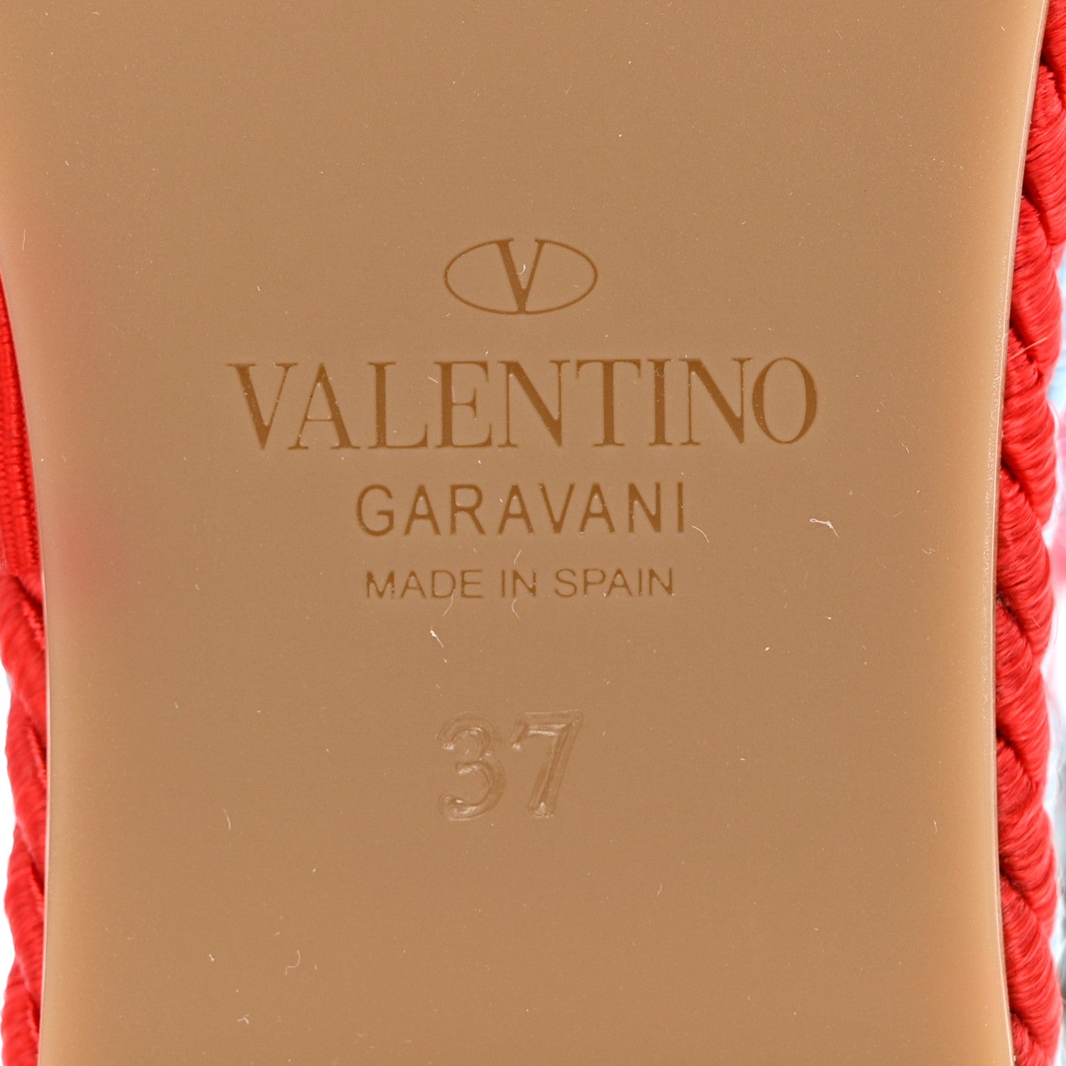 Valentino Garavani Calfskin Rockstud Ankle Strap Torchon Espadrille 25/115mm Wedge Sandals 37 Feminine Pink Multicolor 6 of 11