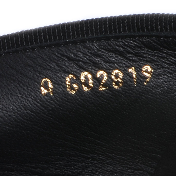Leather Cap Toe Ballet Flats 39.5 Black Gold