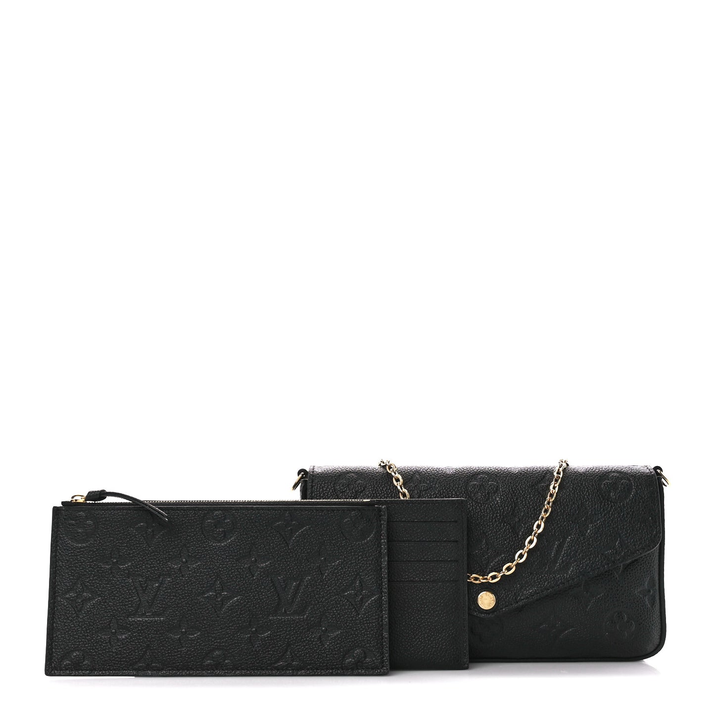 Empreinte Pochette Felicie Chain Wallet Black