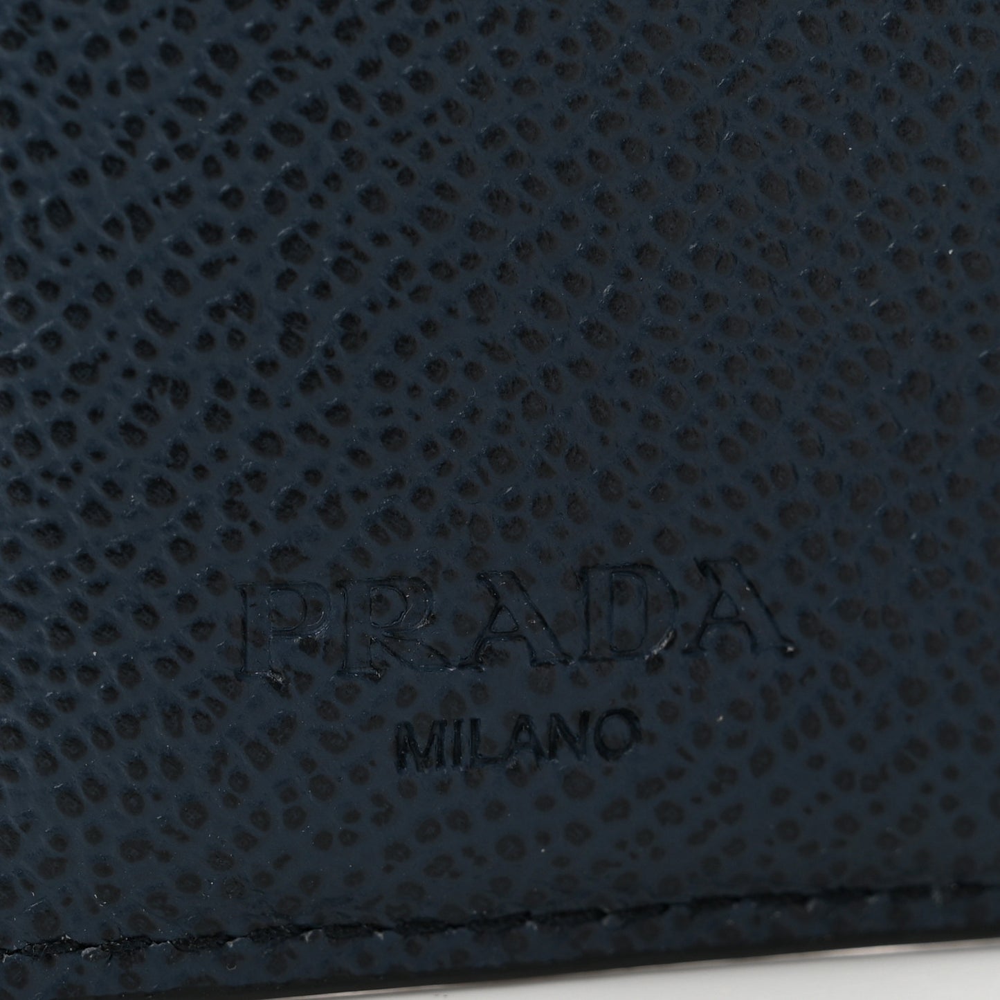 Vitello Micro Grain Bi-Color Bi-Fold Wallet Baltico Mare