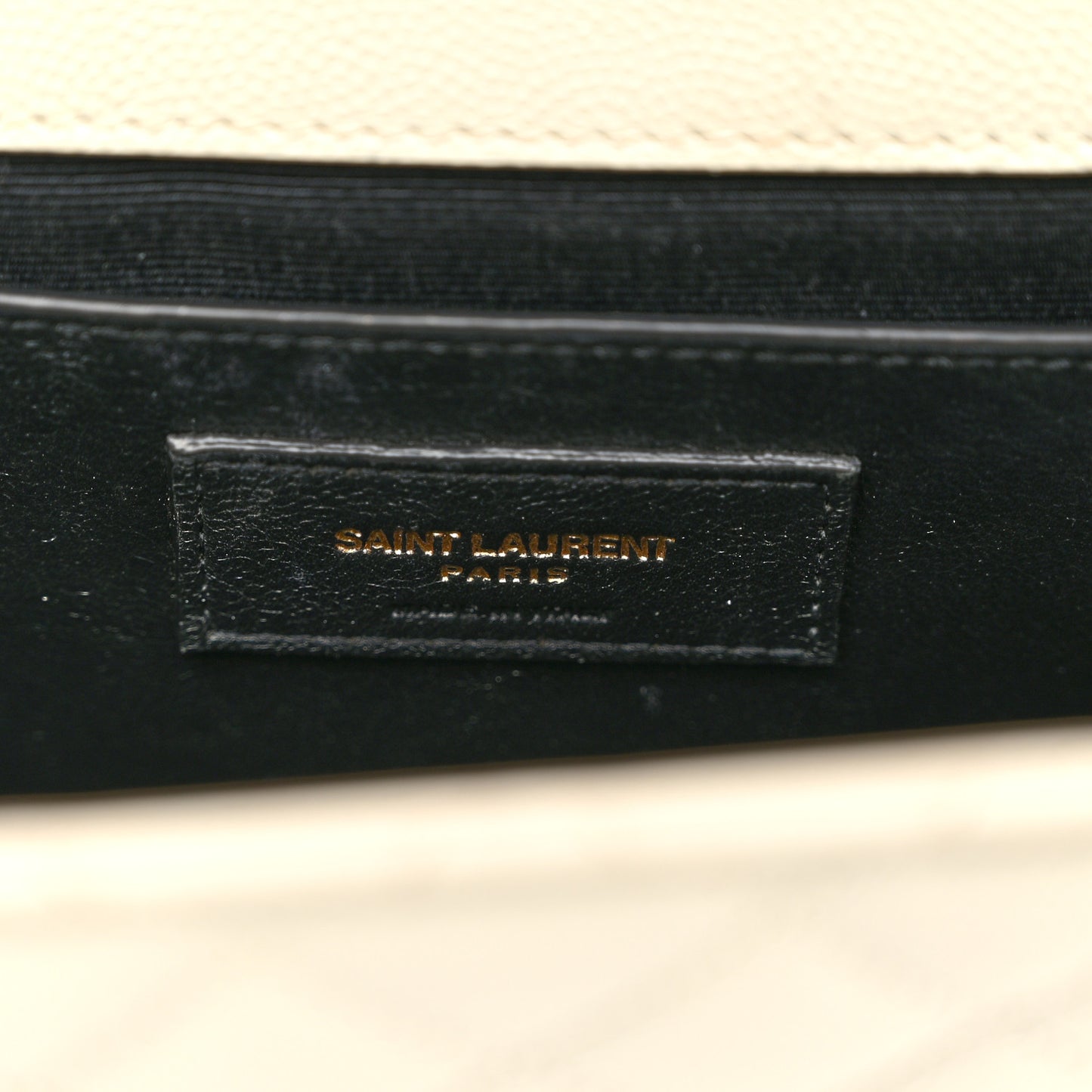 Grain De Poudre Textured Mixed Matelasse Medium Triquilt Monogram Satchel Crema Soft