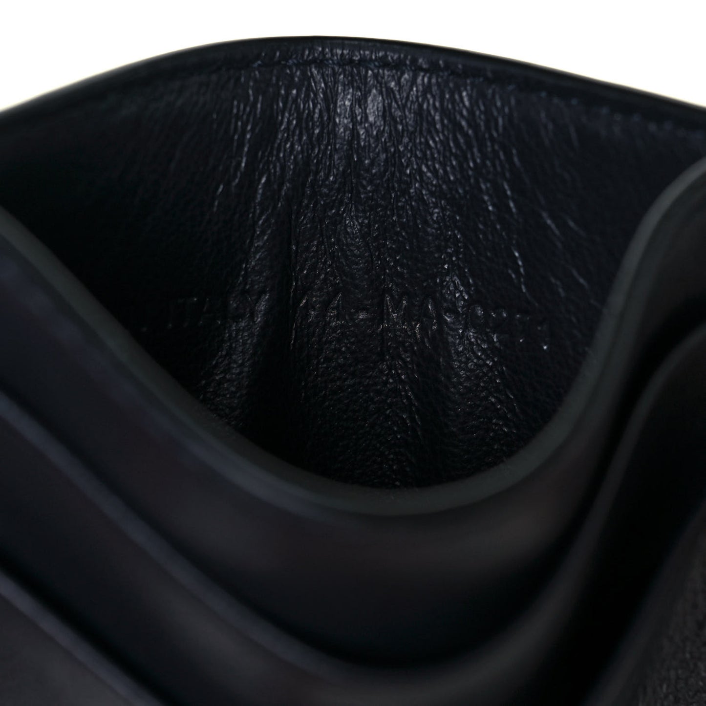 Calfskin Oblique Card Holder Blue