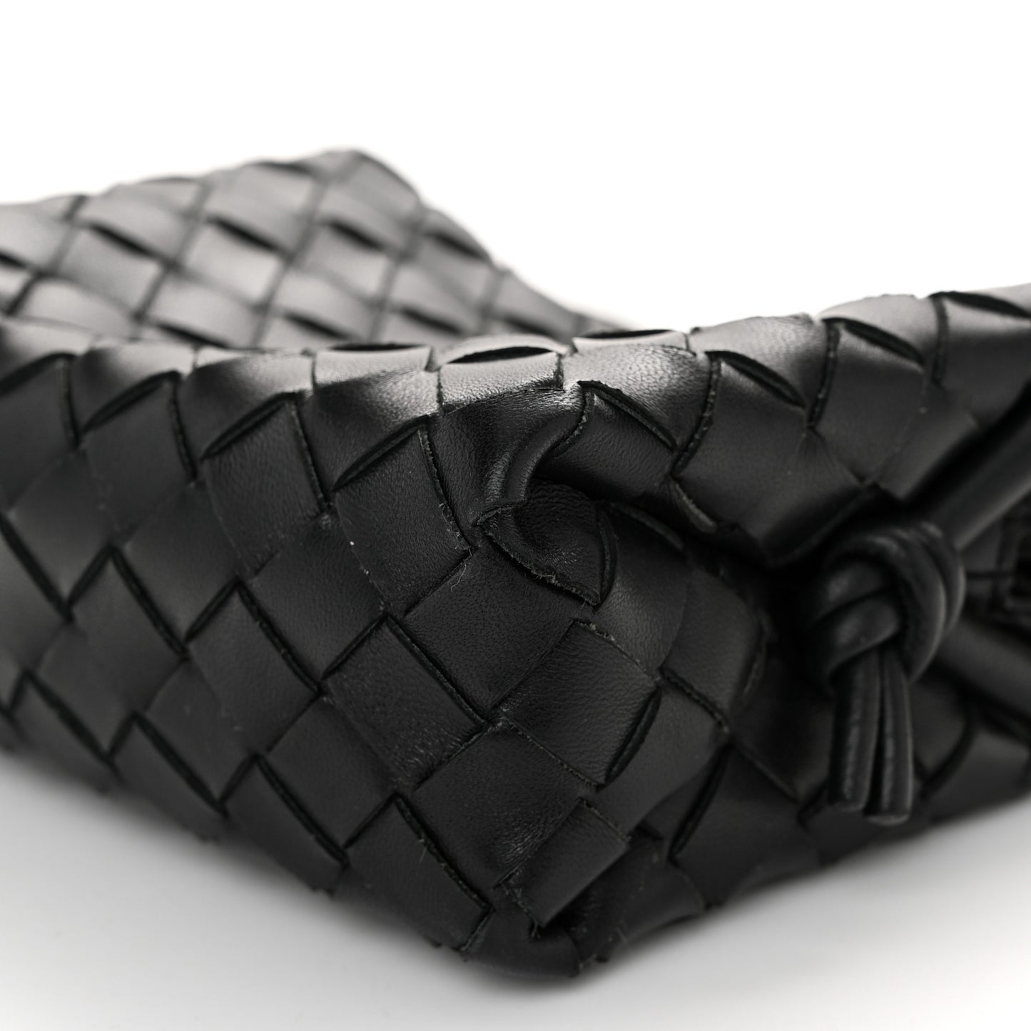 Nappa Intrecciato Mini Loop Camera Bag Black