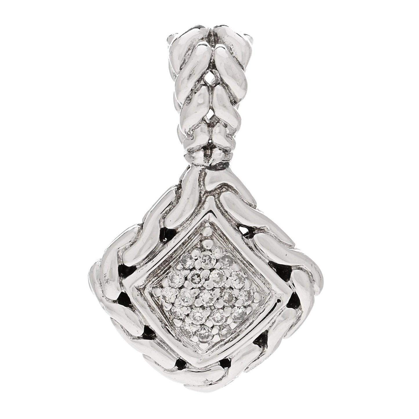Sterling Silver Diamond Pendant