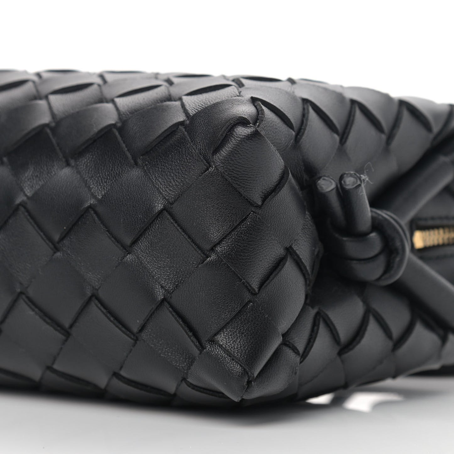Nappa Intrecciato Mini Loop Camera Bag Black