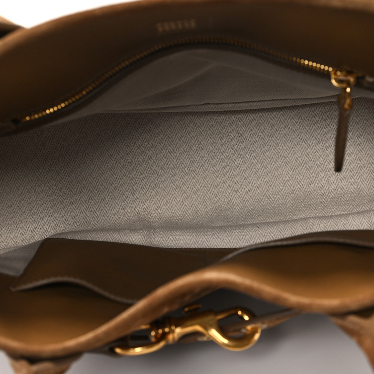 Miu Miu Camoscio Large Aventure Bag Olive Green 5 of 9