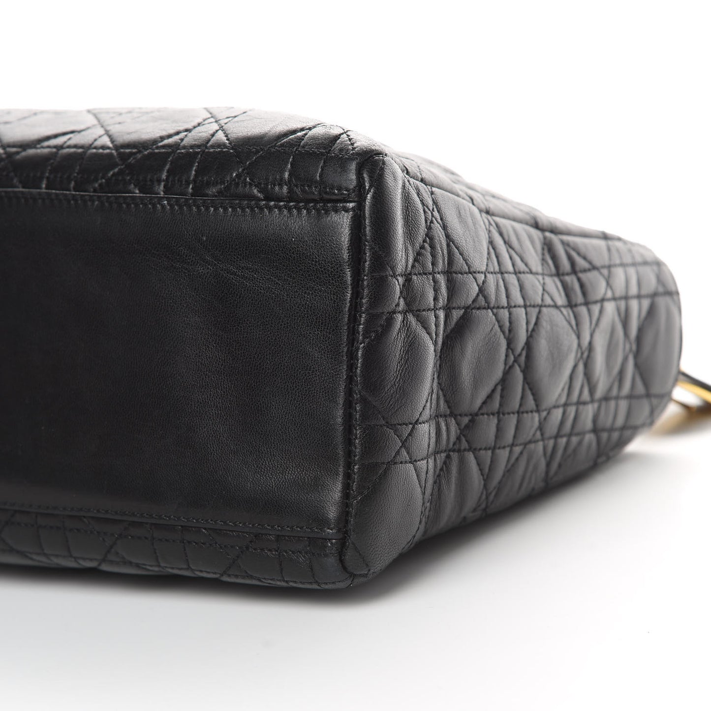 Lambskin Cannage Medium Lady Dior Black