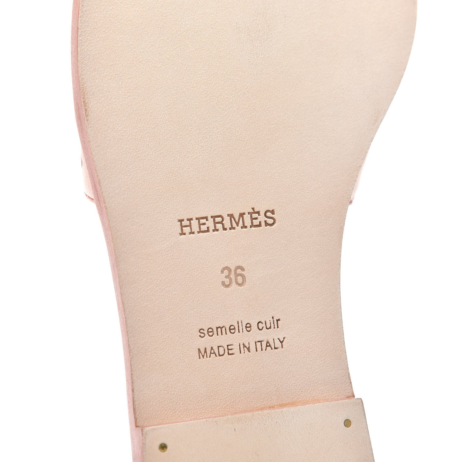 Hermes Ostrich Oran Sandals 36 Rose Bubinga 8 of 10
