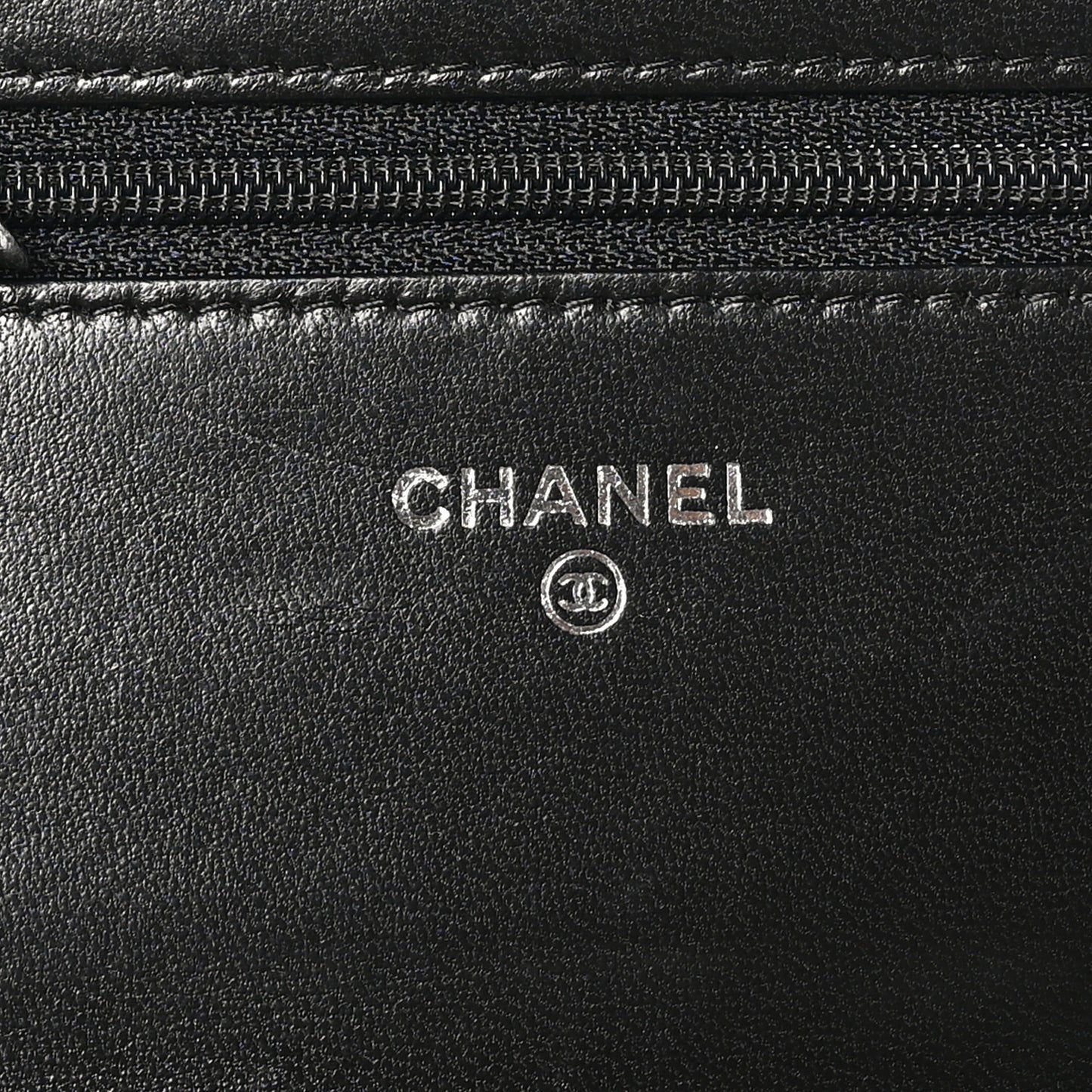 Lambskin Quilted Boy Wallet On Chain WOC Black