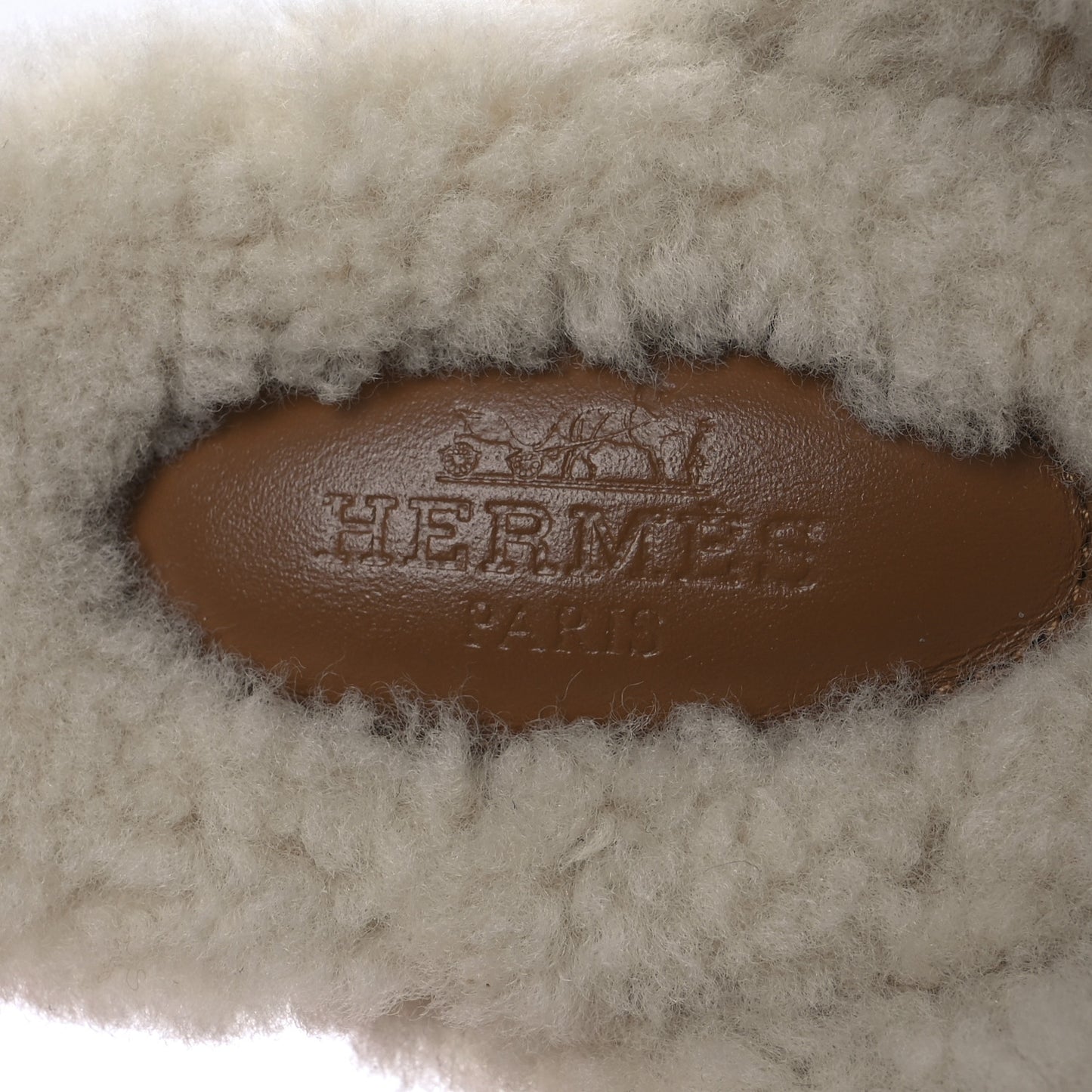 Suede Goatskin Shearling Womens Oz Mules 37 Natural Ecru