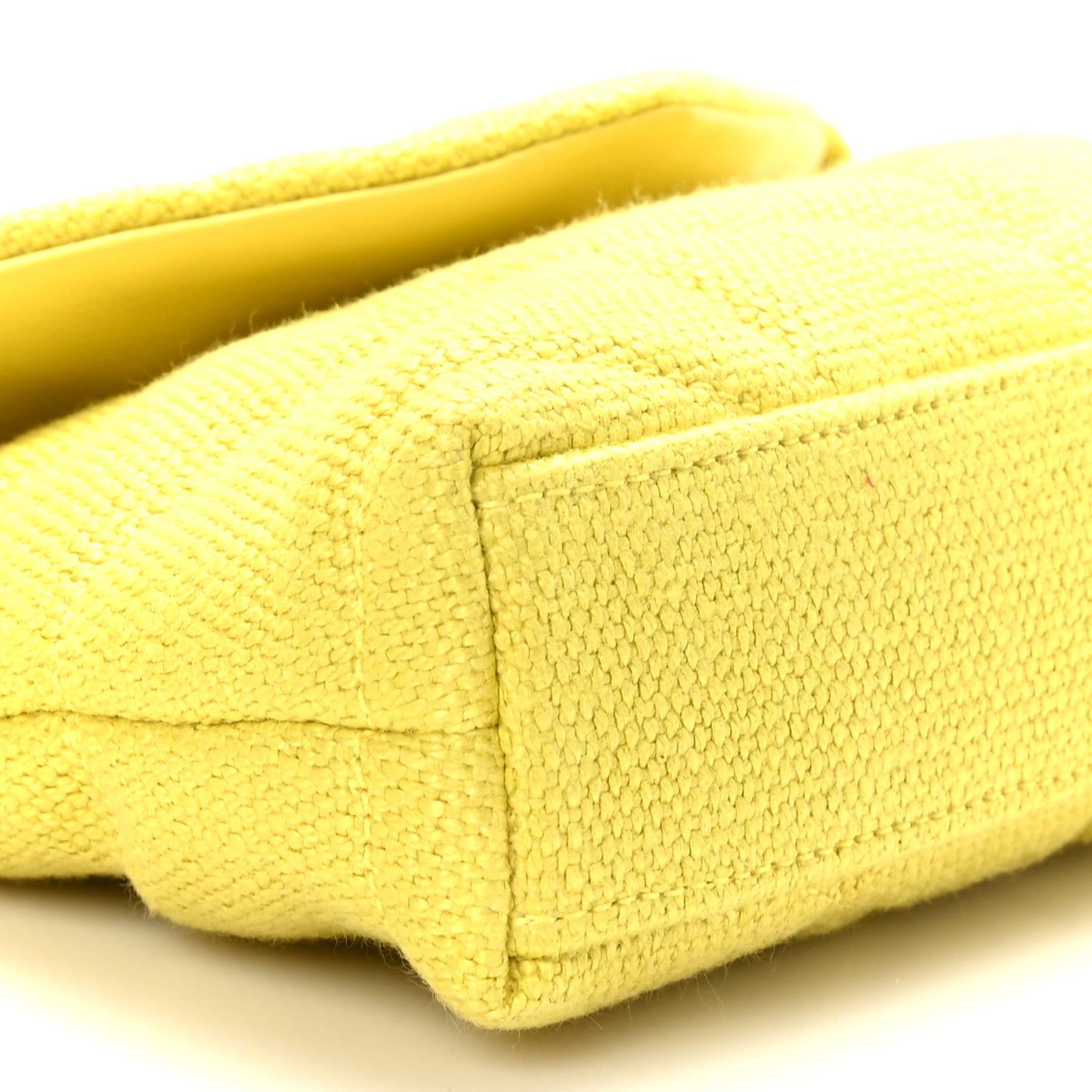 Canvas Quilted Loulou Puffer Monogram Pouch Clutch Jaune Citron