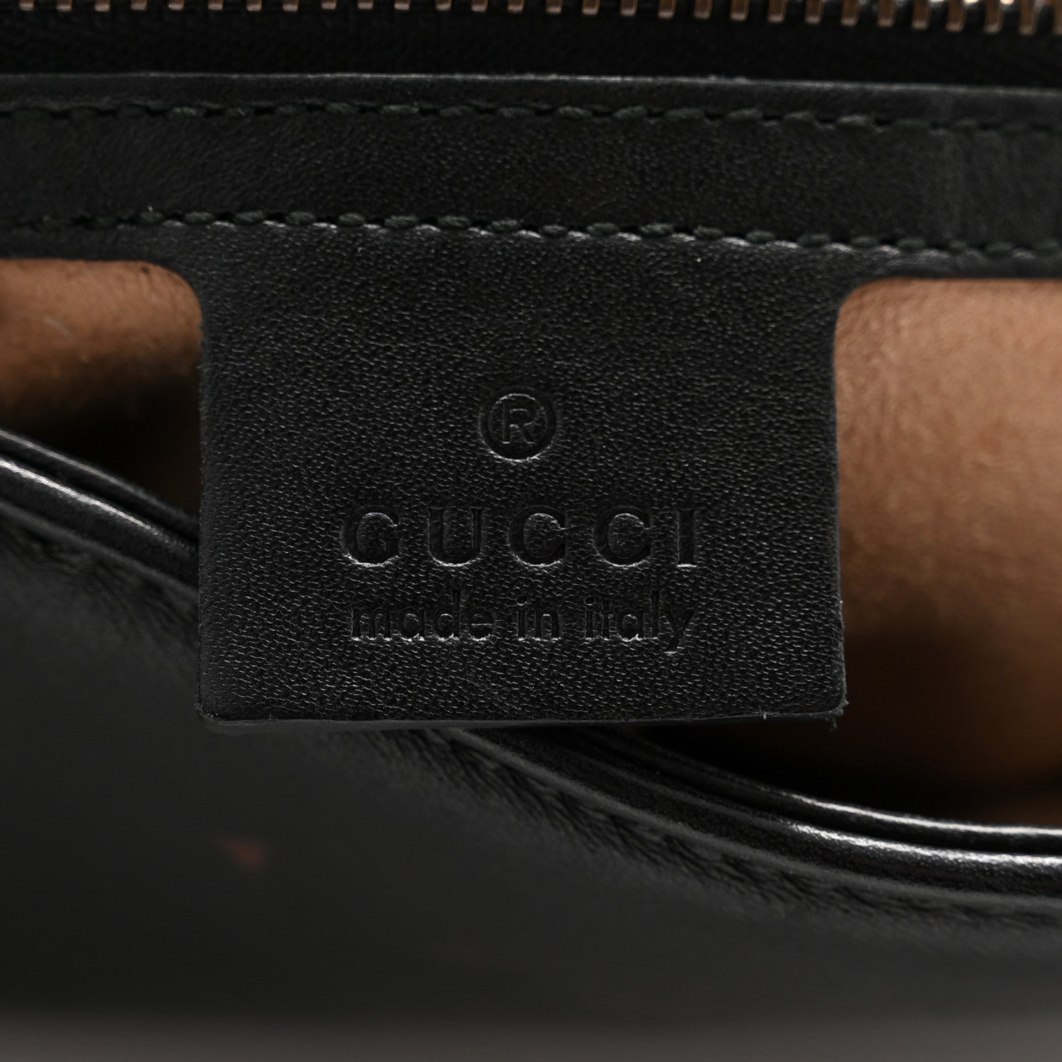 Gucci Calfskin Matelasse Medium GG Marmont Shoulder Bag Black 6 of 11
