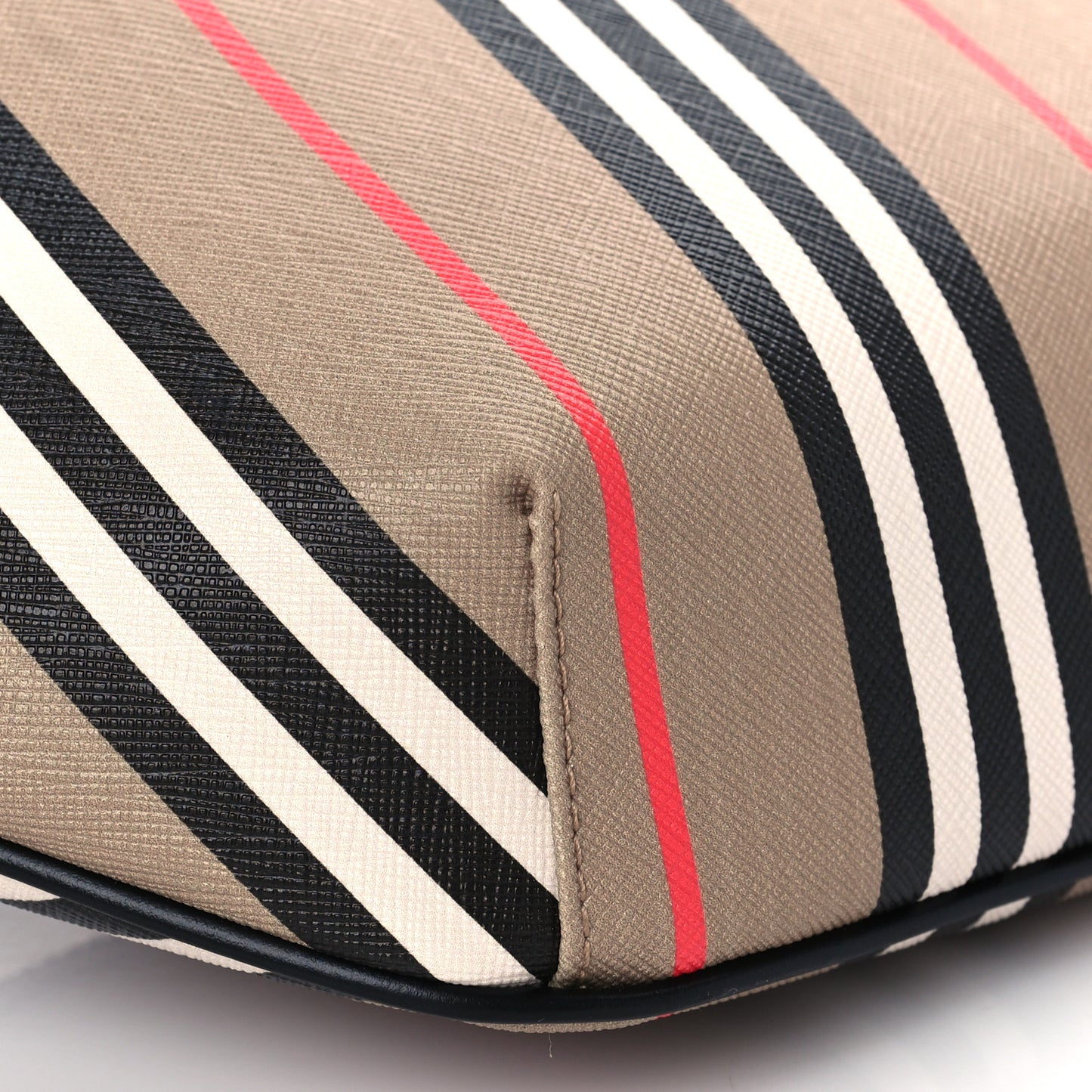 E-Canvas Icon Stripe Sonny Bum Bag Archive Beige
