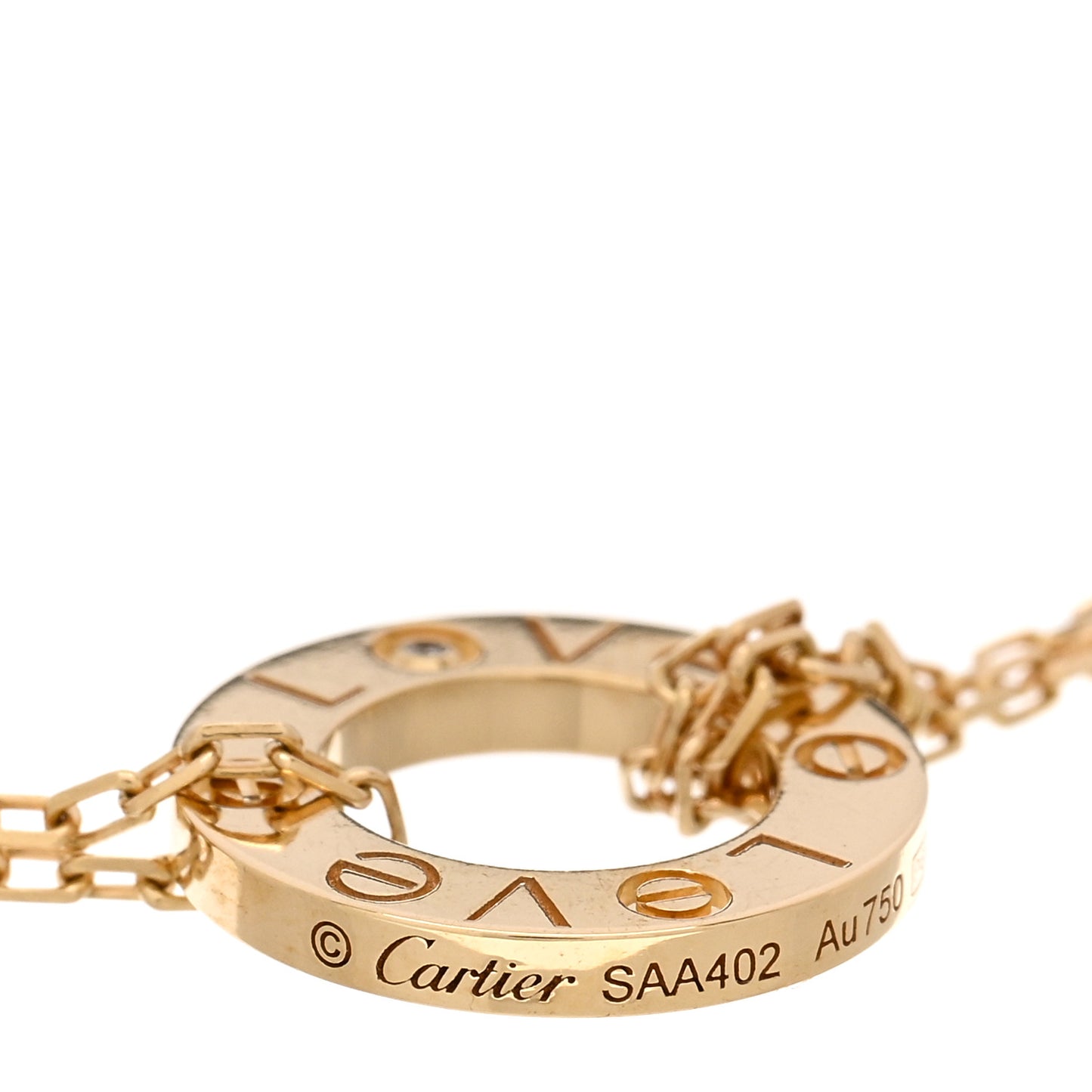 18K Yellow Gold Diamond Love Bracelet