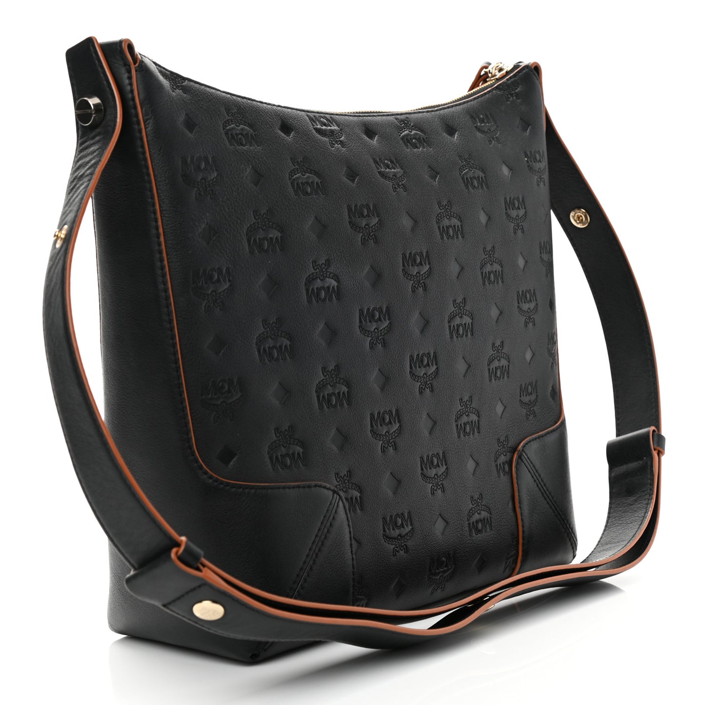 Calfskin Ottomar Monogram Medium Klara Hobo Black