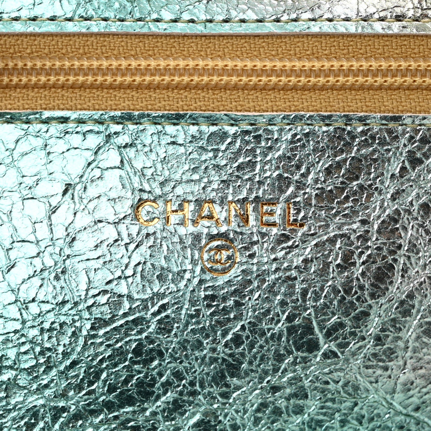Metallic Goatskin Quilted 2.55 Reissue Wallet on Chain WOC Multicolor