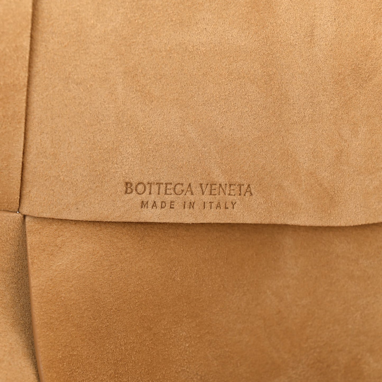 Suede Maxi Intrecciato Tote Cane Sugar Tapioca