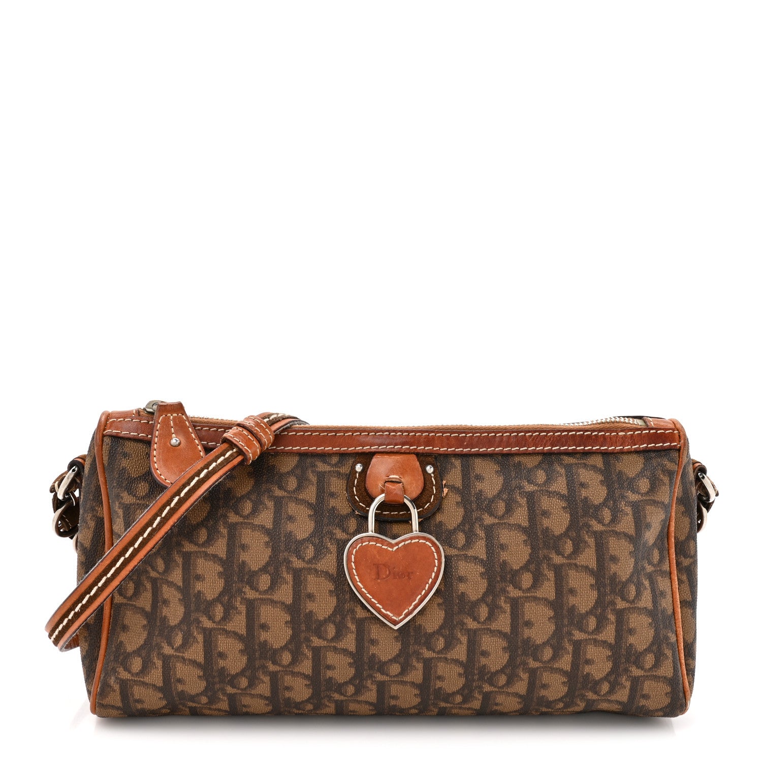 Christian Dior Monogram Romantique Trotter Crossbody Brown 1816615